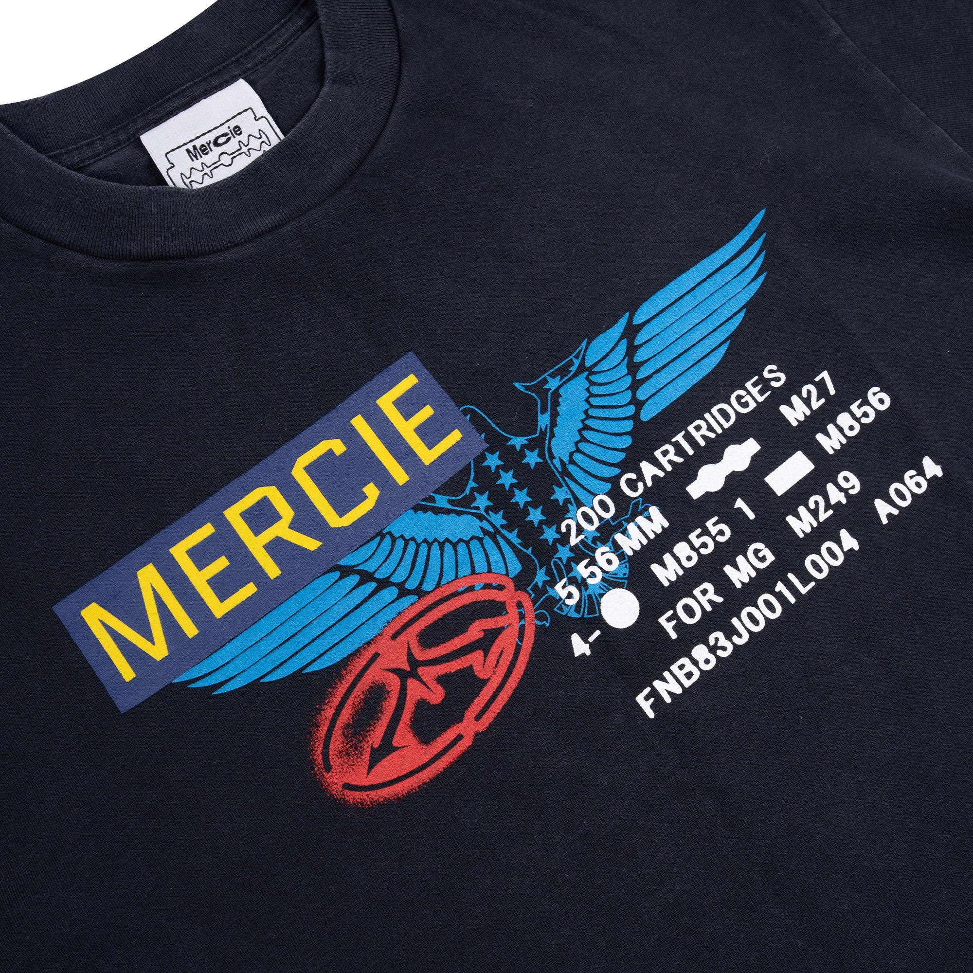 Mercie Studio - Military Tee Black Washed