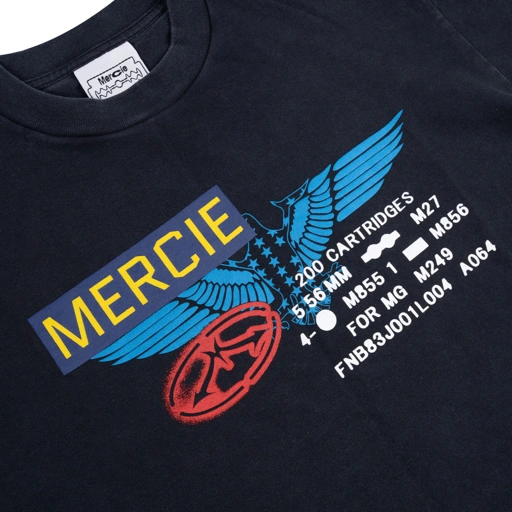 Mercie Studio - Military Tee Black Washed