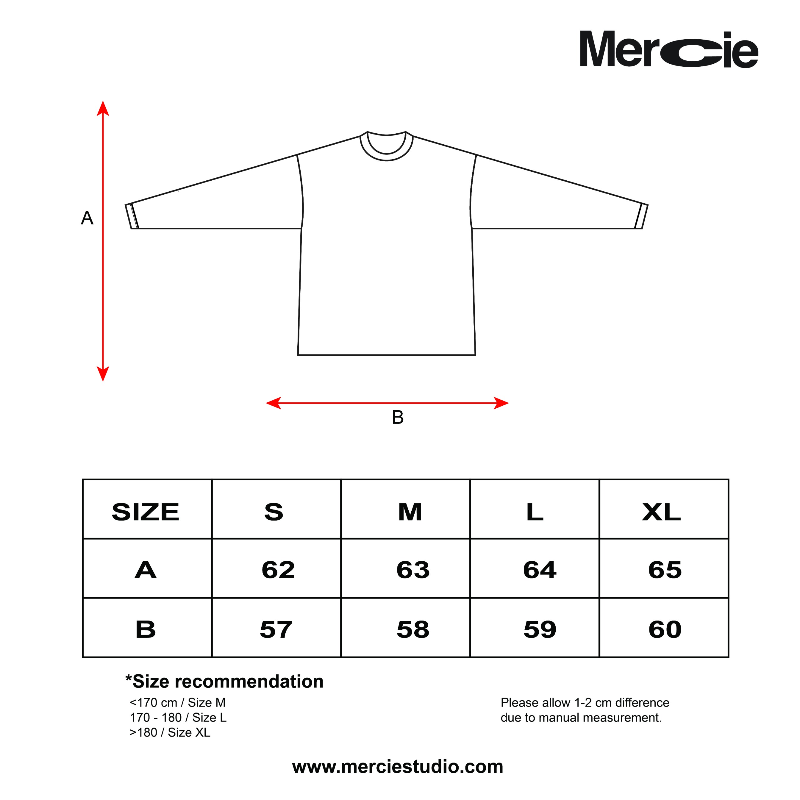 Mercie Studio - Flame Green LS Tee Black Washed