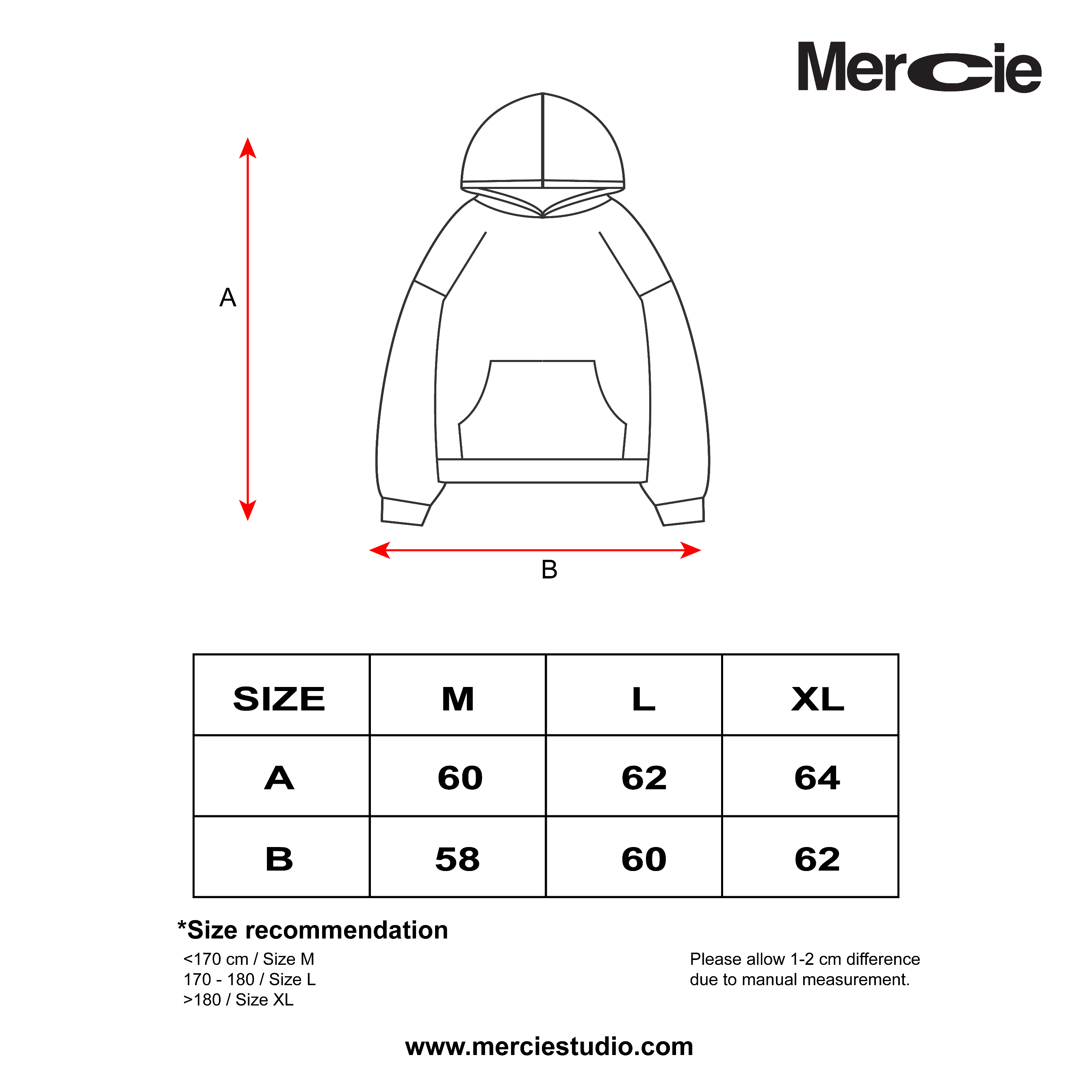 Mercie Studio - Hoodie X-Ray - Black