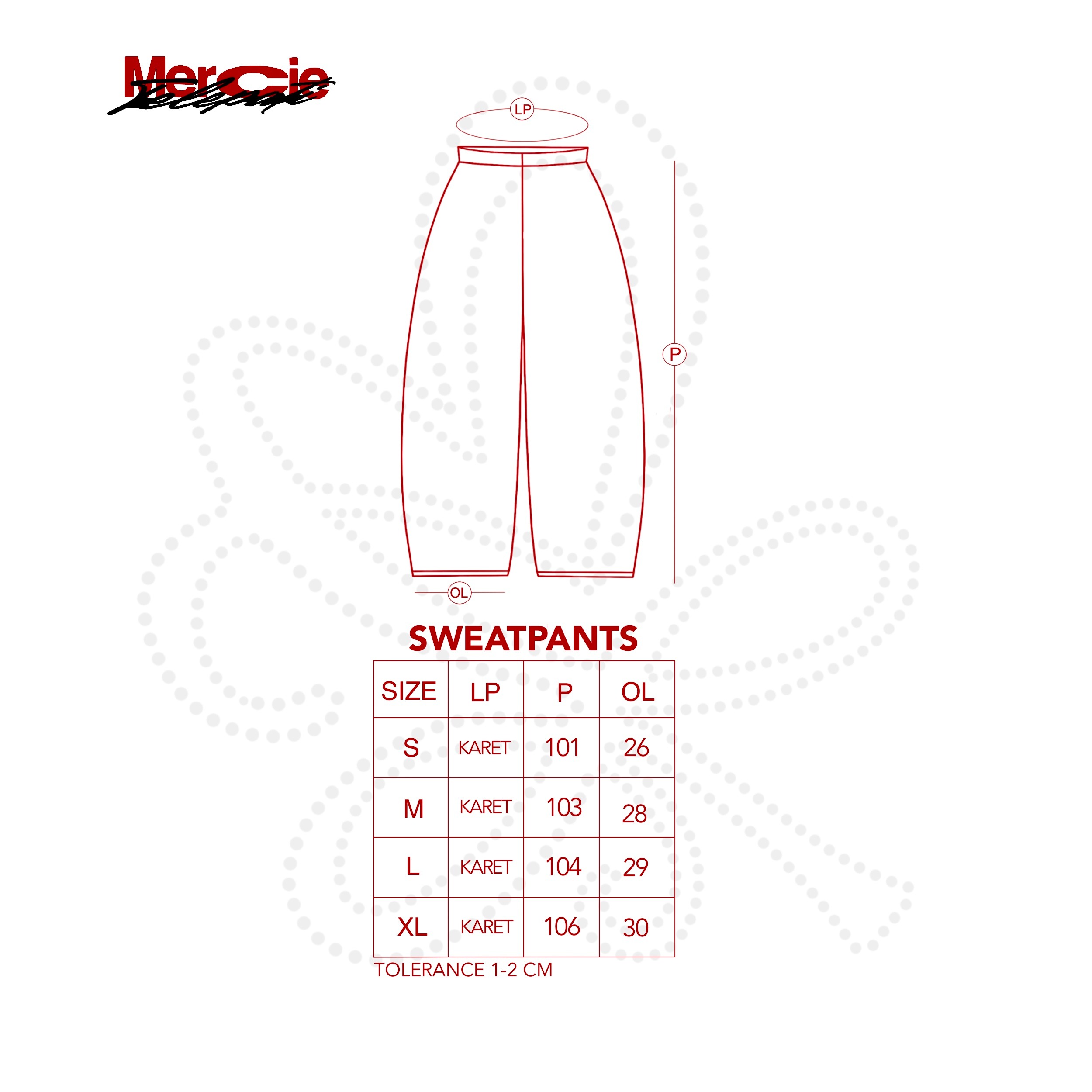 Mercie Studio X Telepathi.che - SWEATPANTS SIGNATURE LOGO