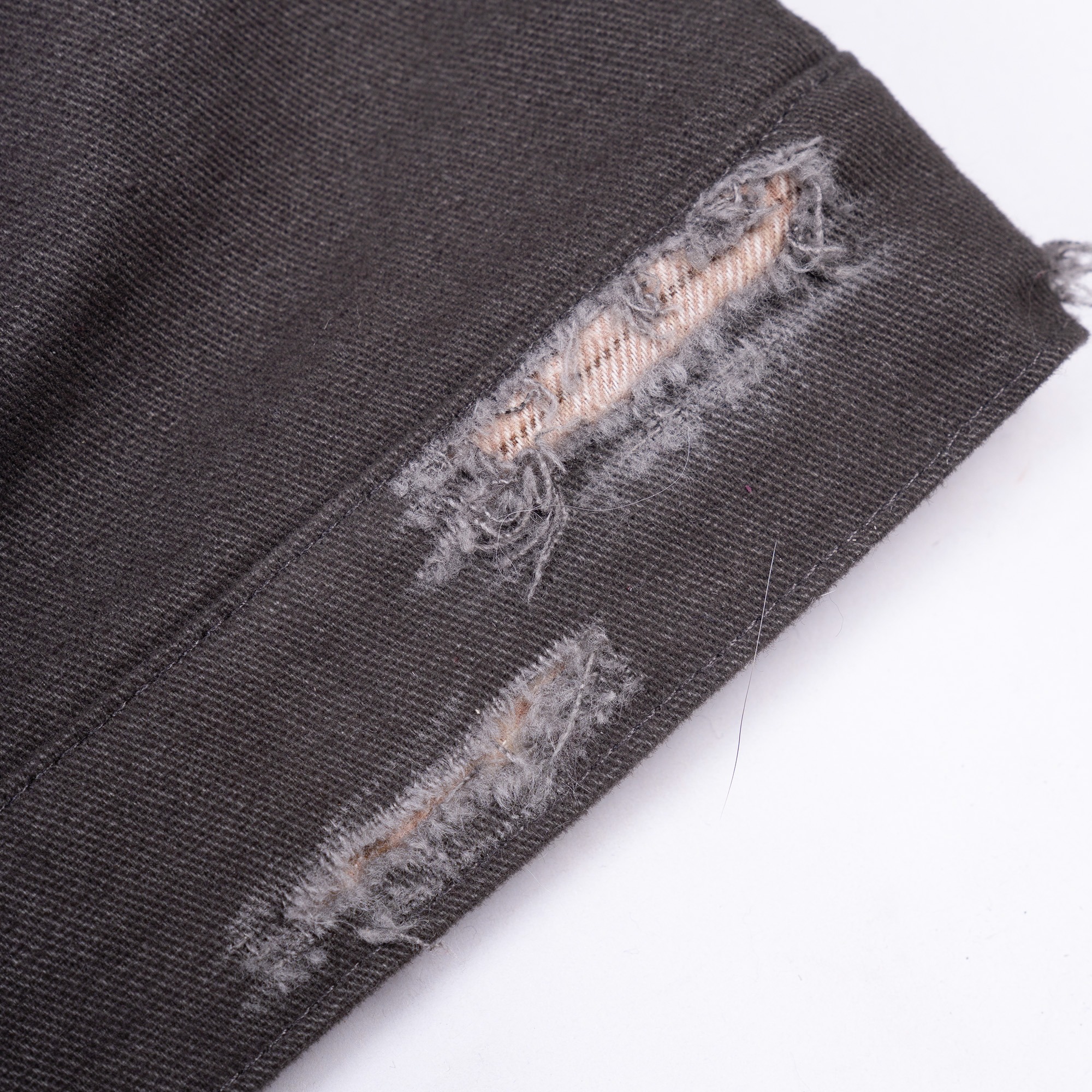  Mercie Studio - Work Jacket Distressed Flannel Grey 