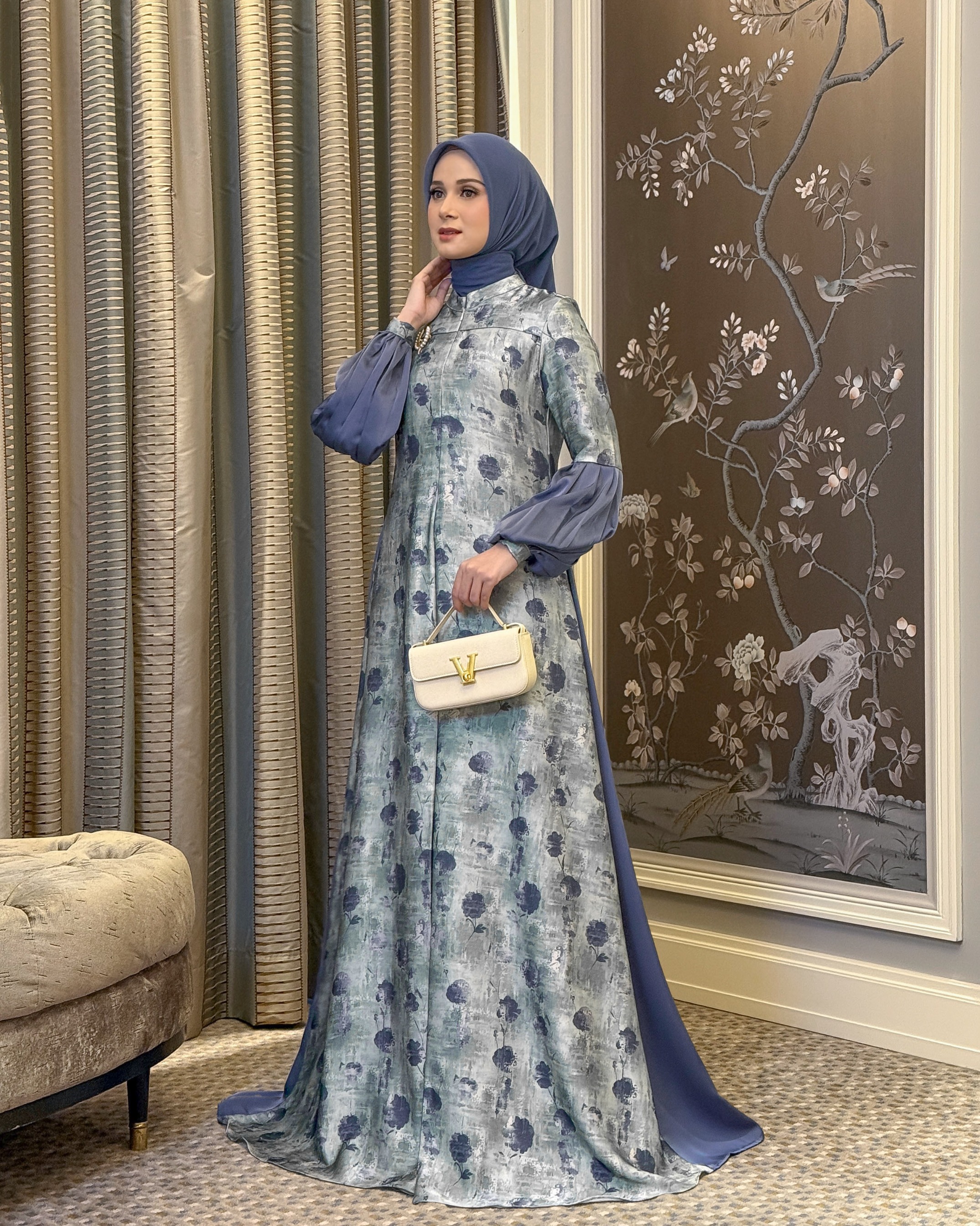Asuka Dress (Dusty Blue)