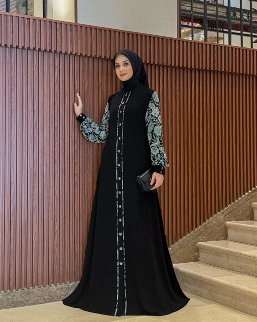 Image of Aina Dress (Serena Bloom) Full Kancing 