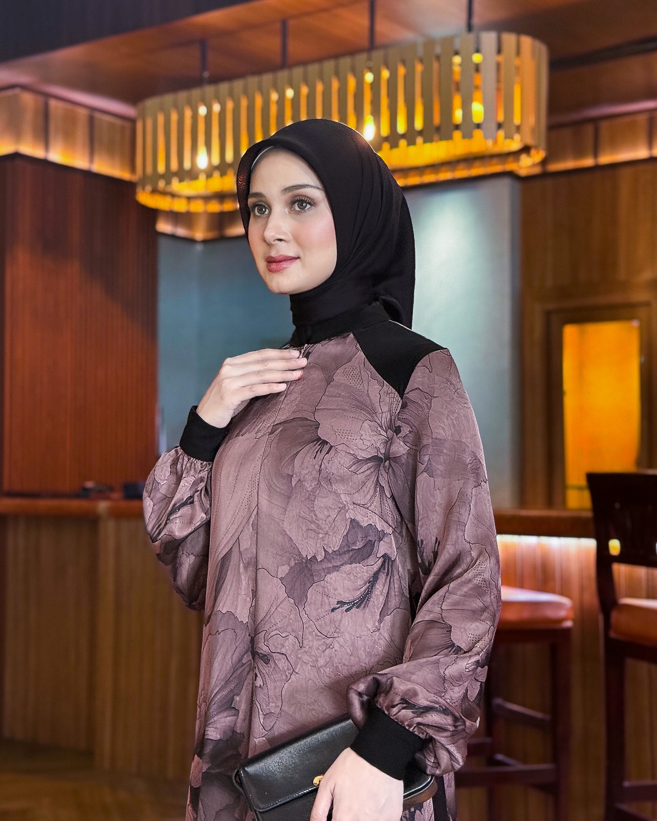 Black Royale Dress (Rose Taupe)