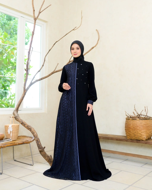 Image of Samira Dress (Black Denim Series)
