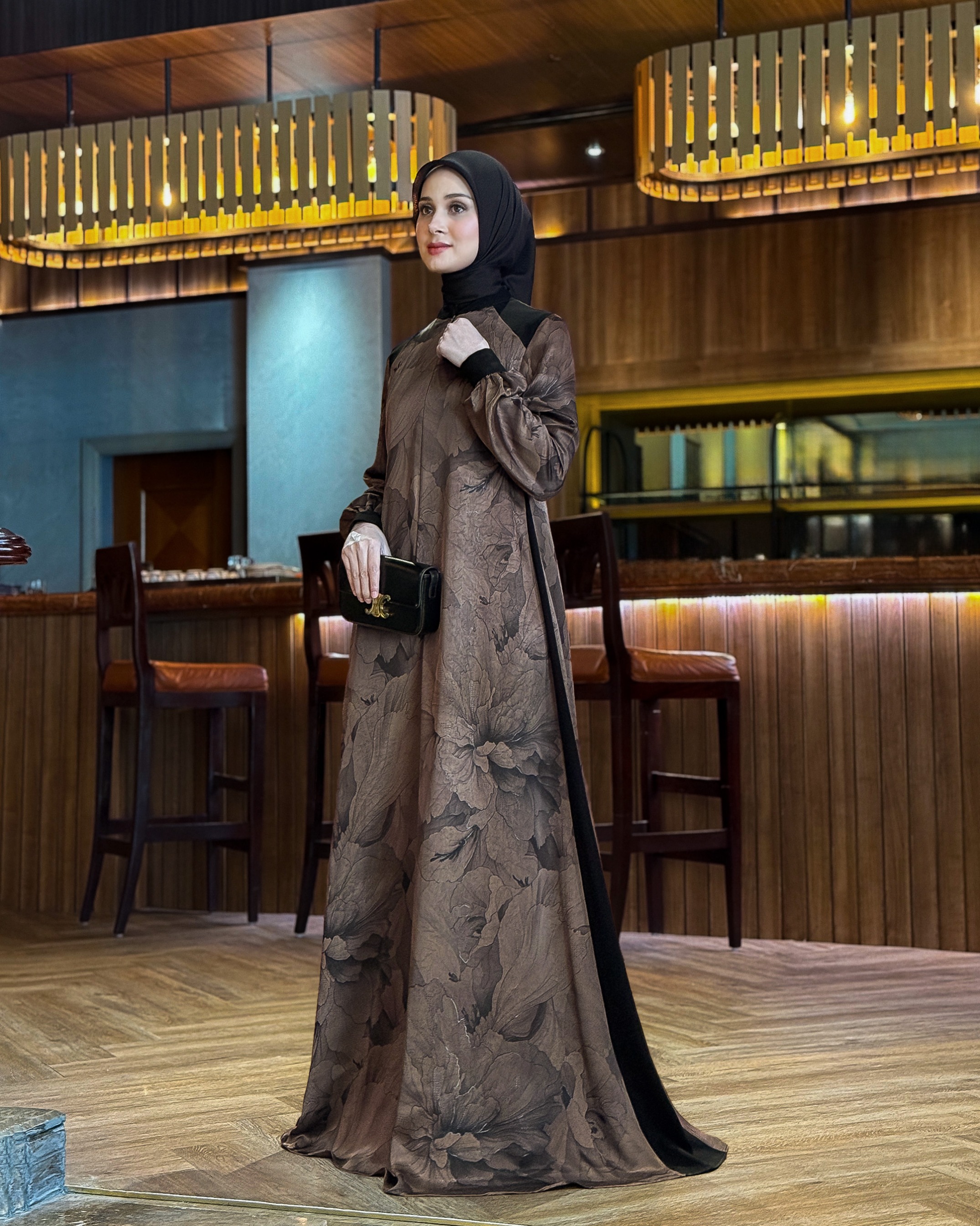 Black Royale Dress (Espresso Taupe)