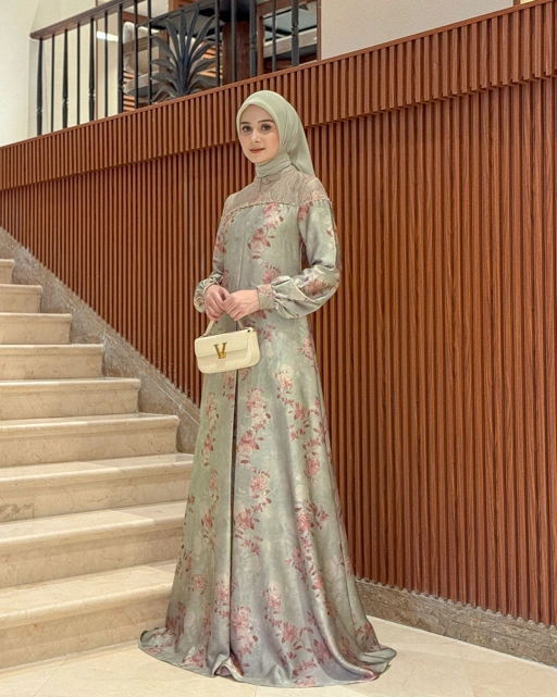 Image of Yasha Dress (Olive Blush)
