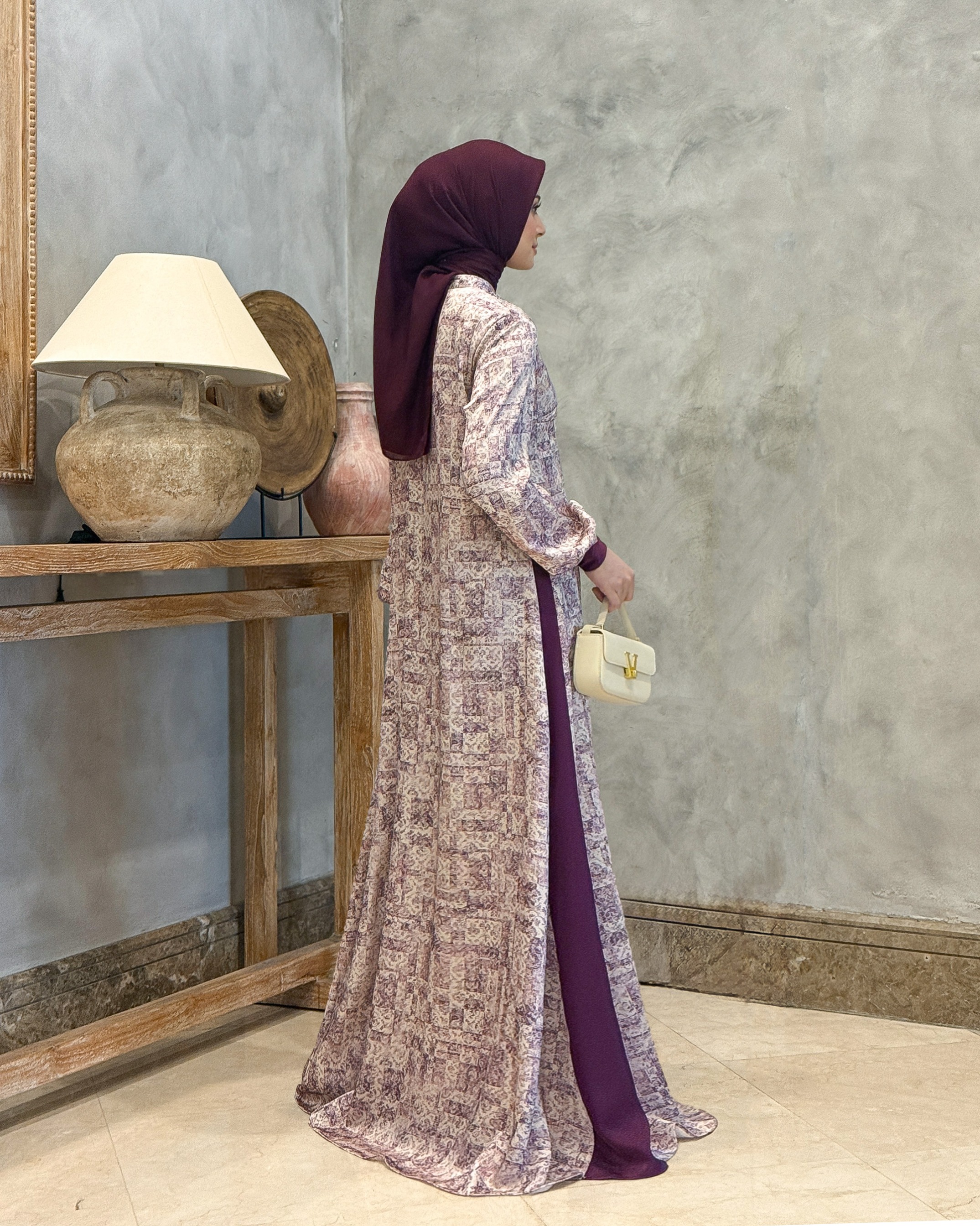 Lamia Dress (Burgundy)