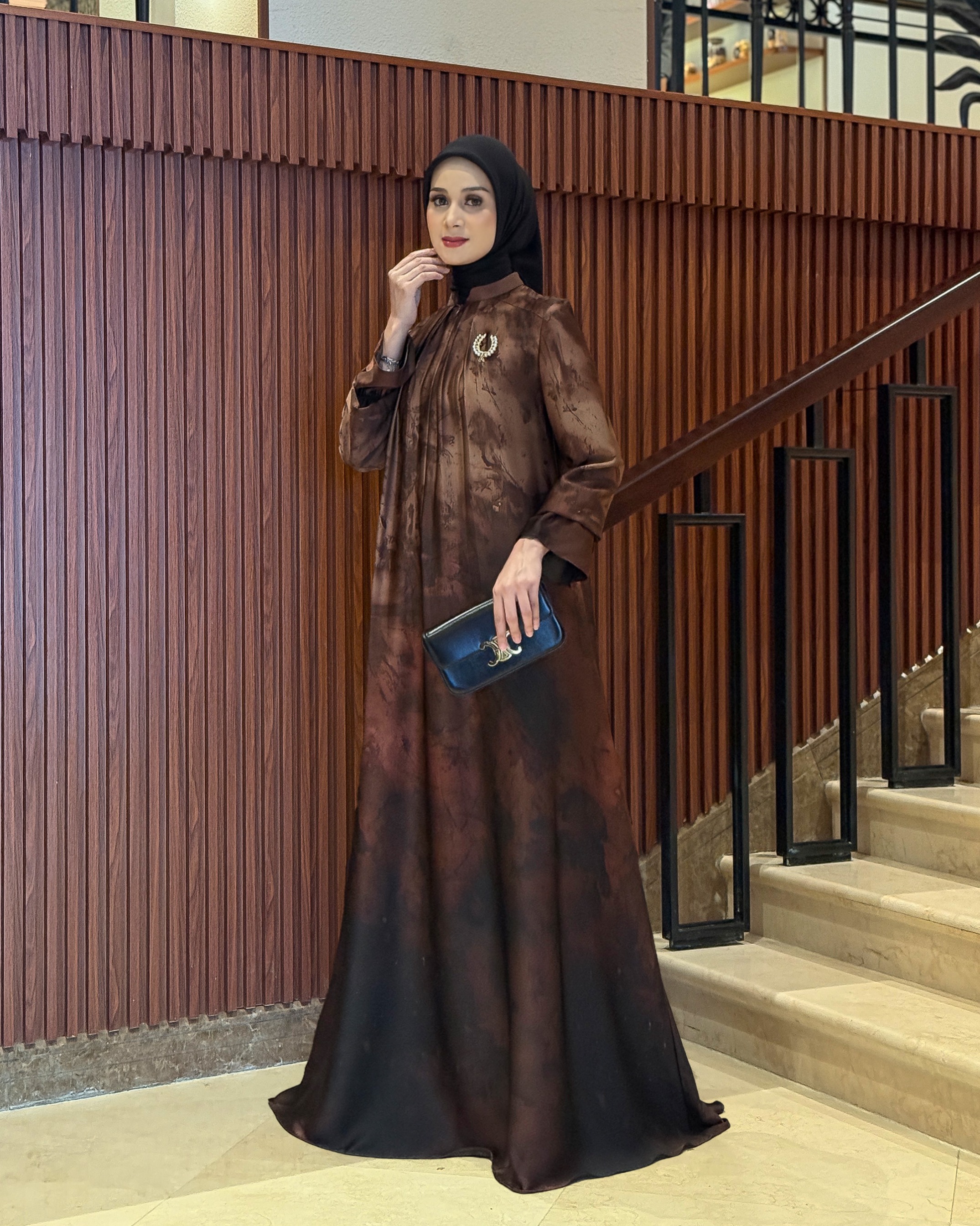 Mariam Dress (Choco Maroon)