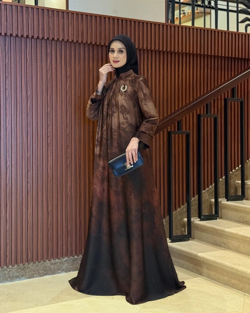 Mariam Dress (Choco Maroon)