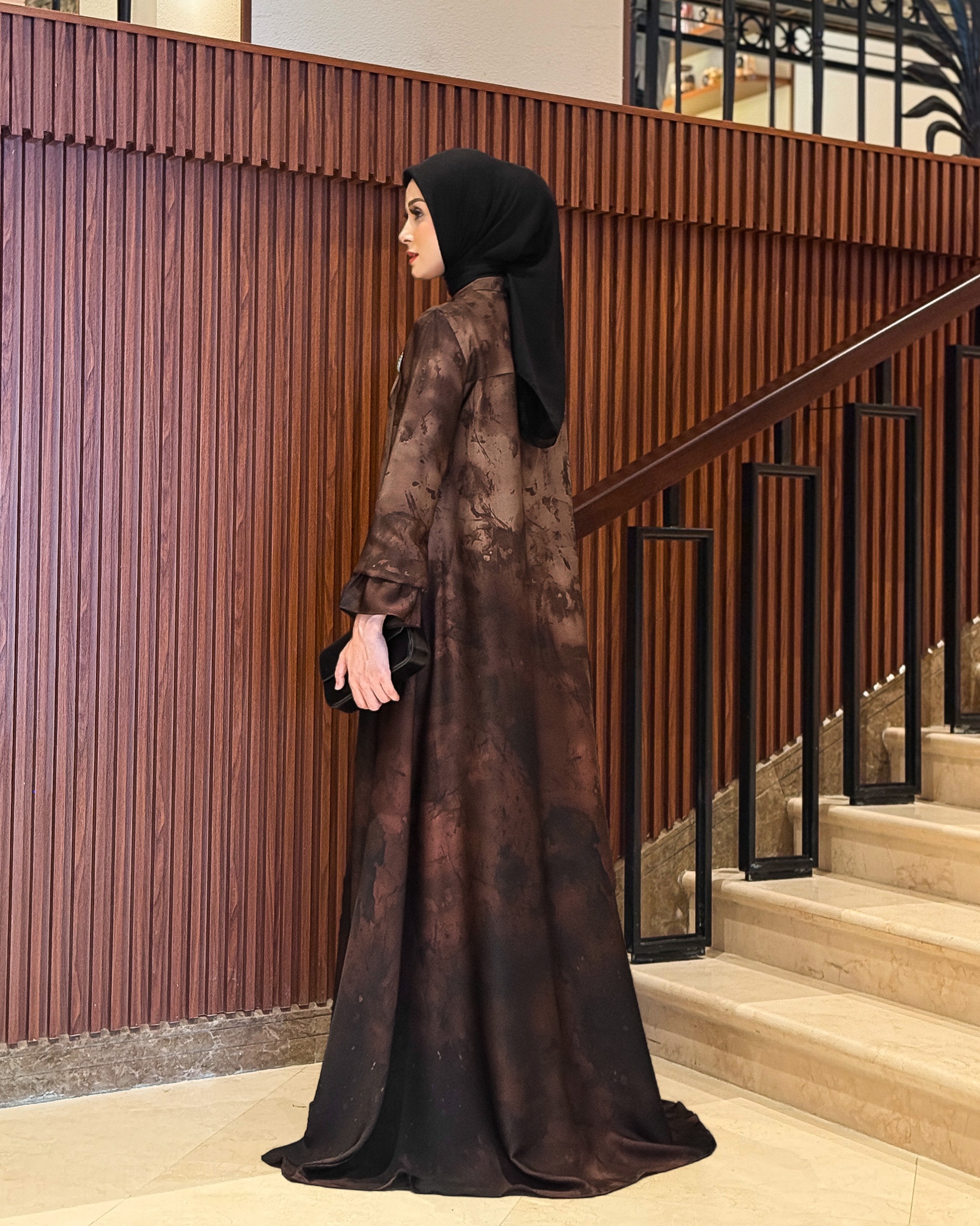 Mariam Dress (Choco Maroon)