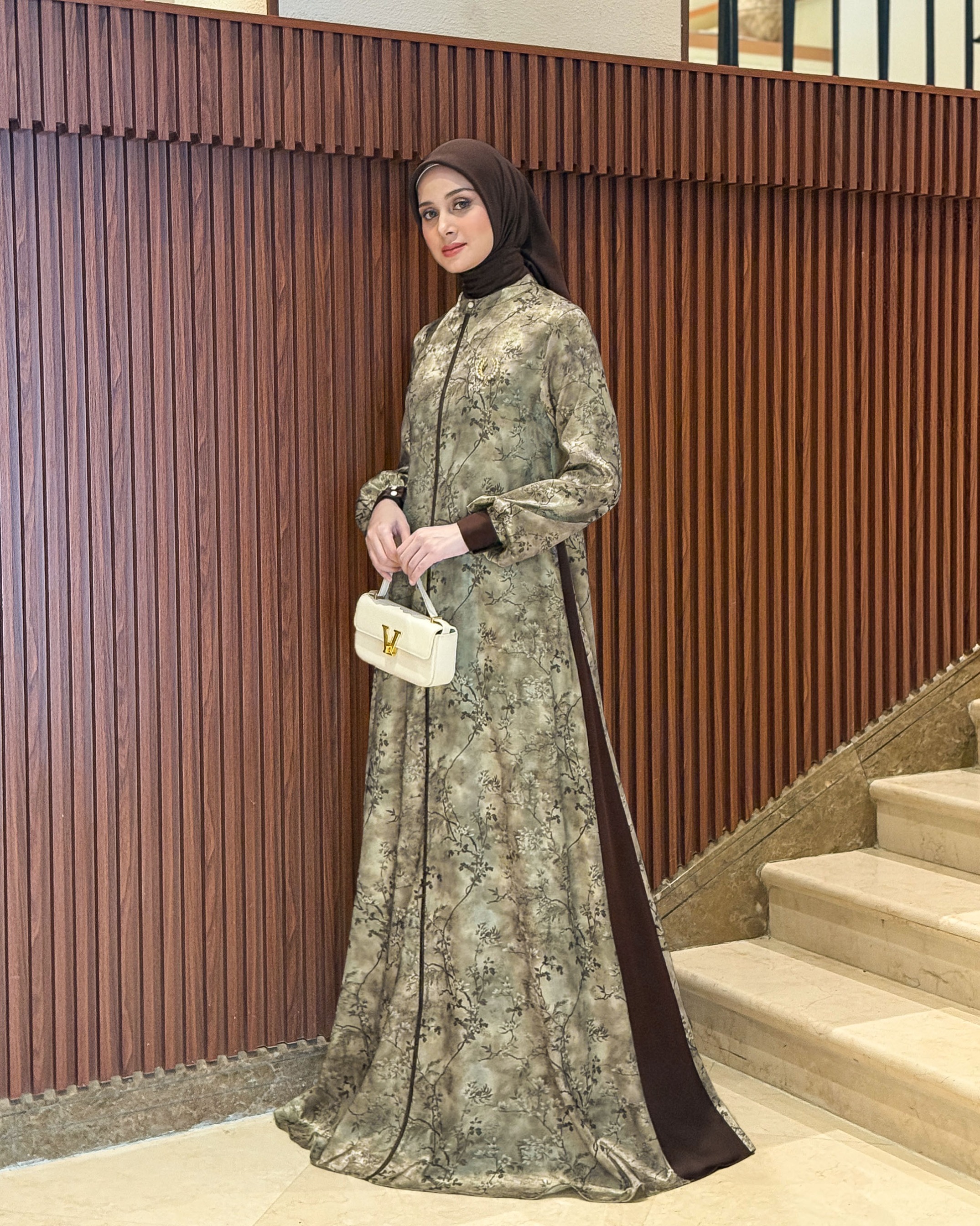 Lamia Dress (Olive Espresso)