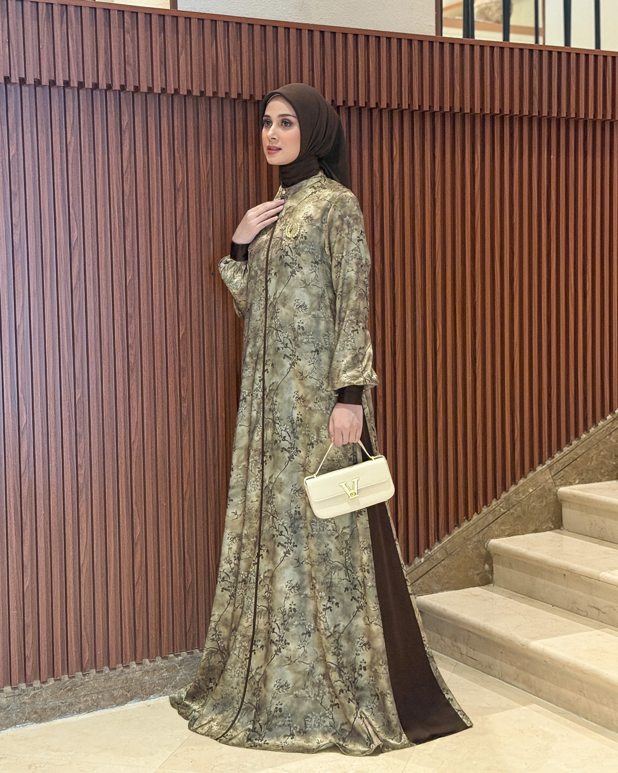 Lamia Dress (Olive Espresso)
