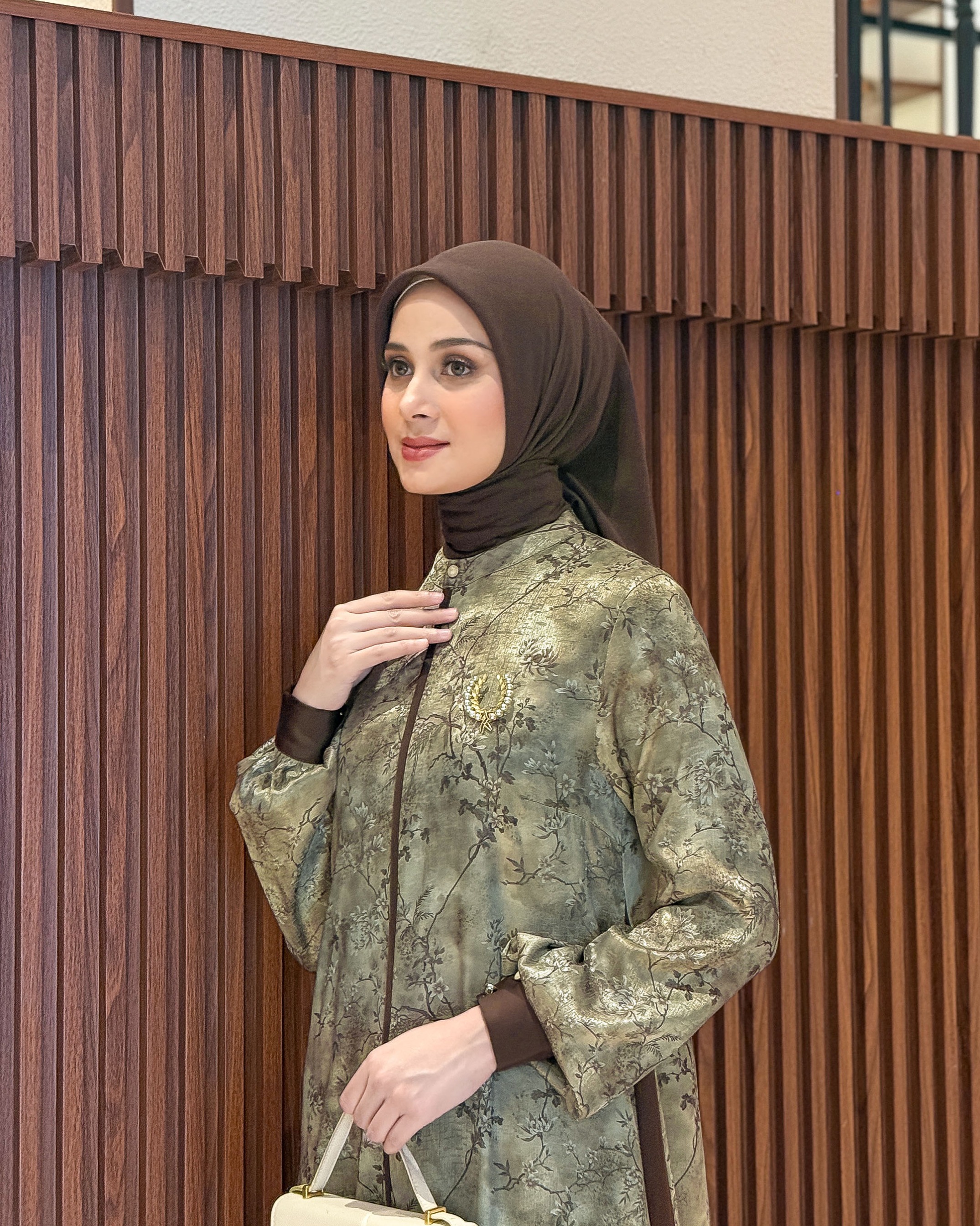 Lamia Dress (Olive Espresso)