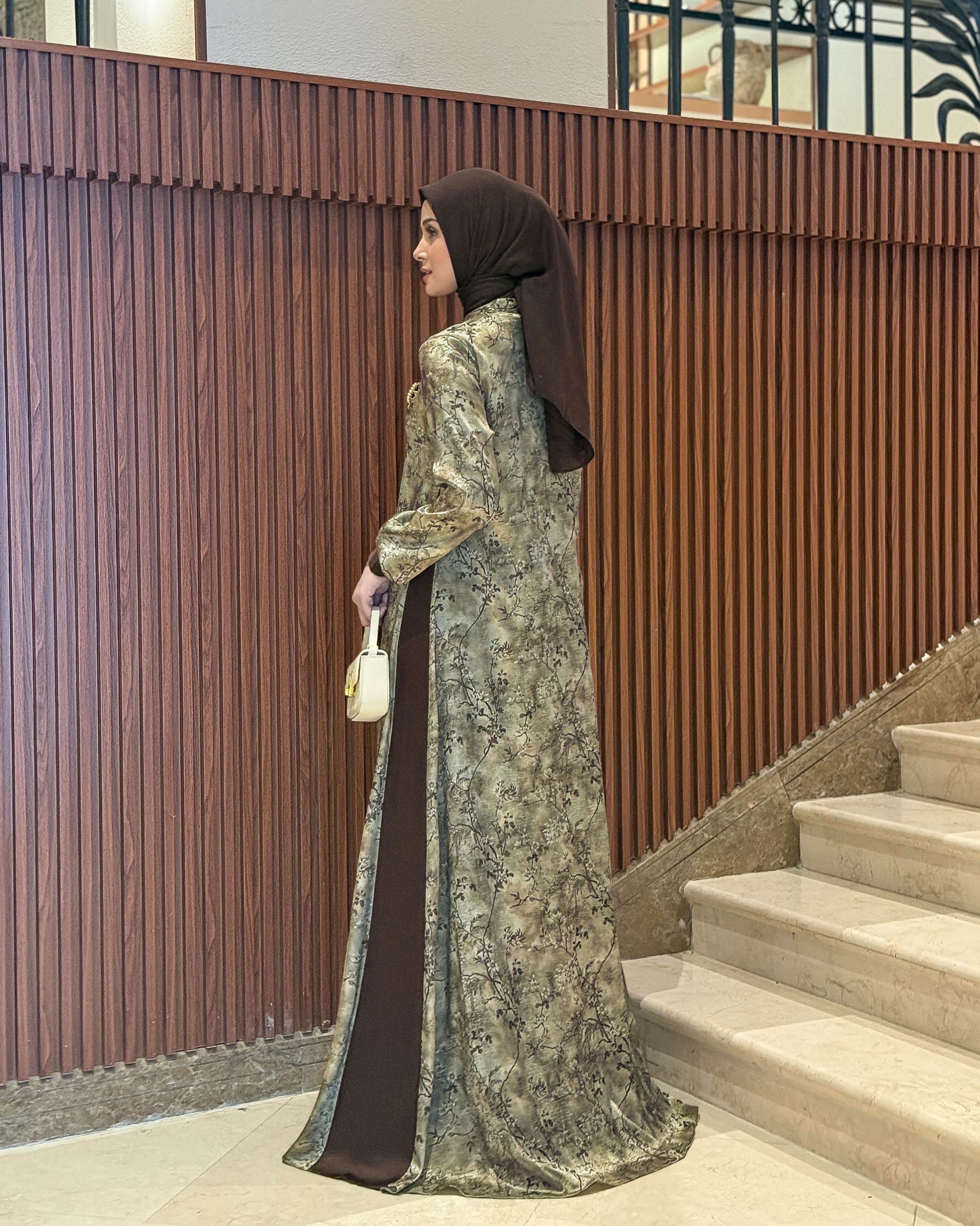 Lamia Dress (Olive Espresso)