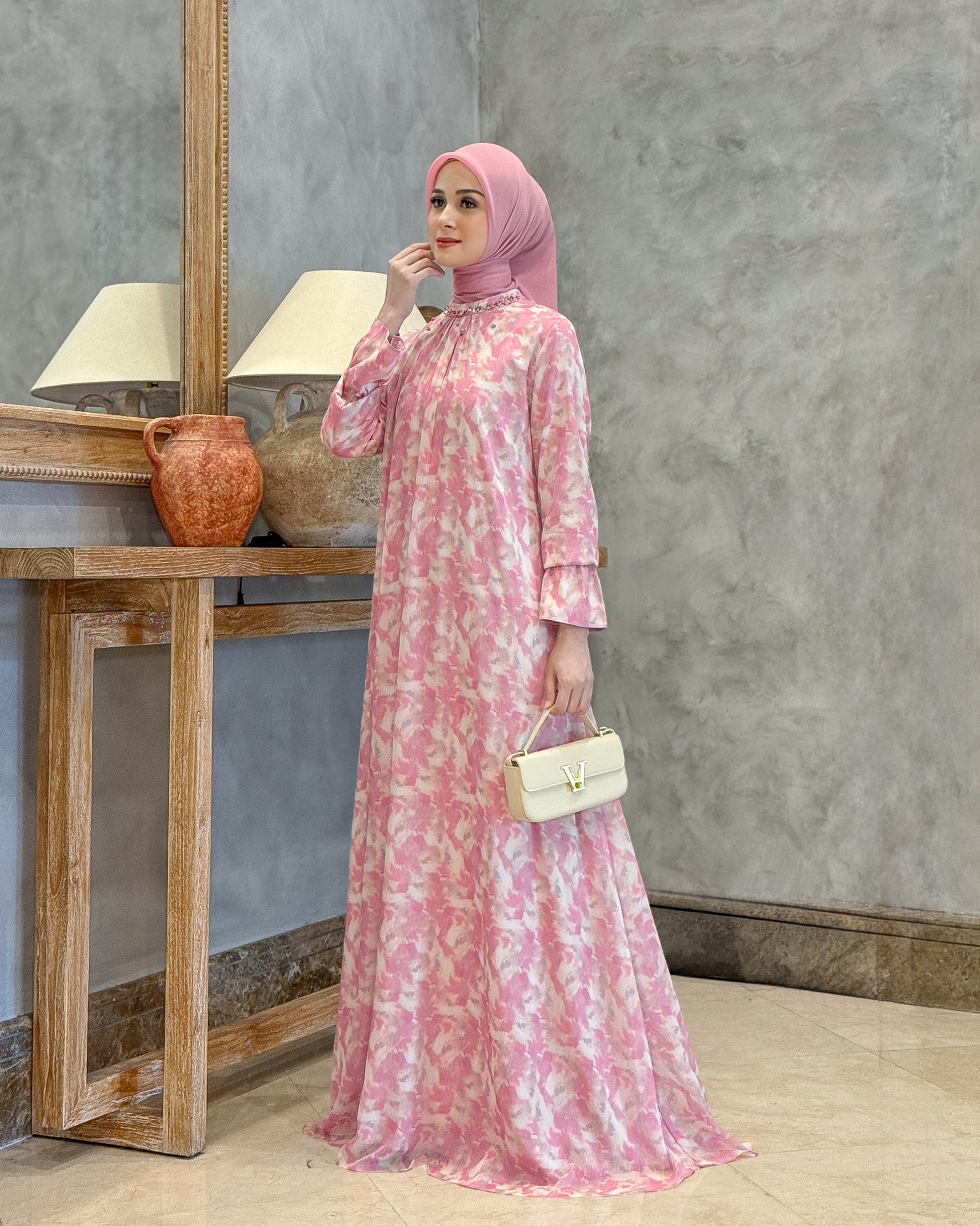 Lamisya Dress (Pink Blossom)