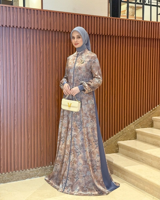 Lamia Dress (Blue Mauve)