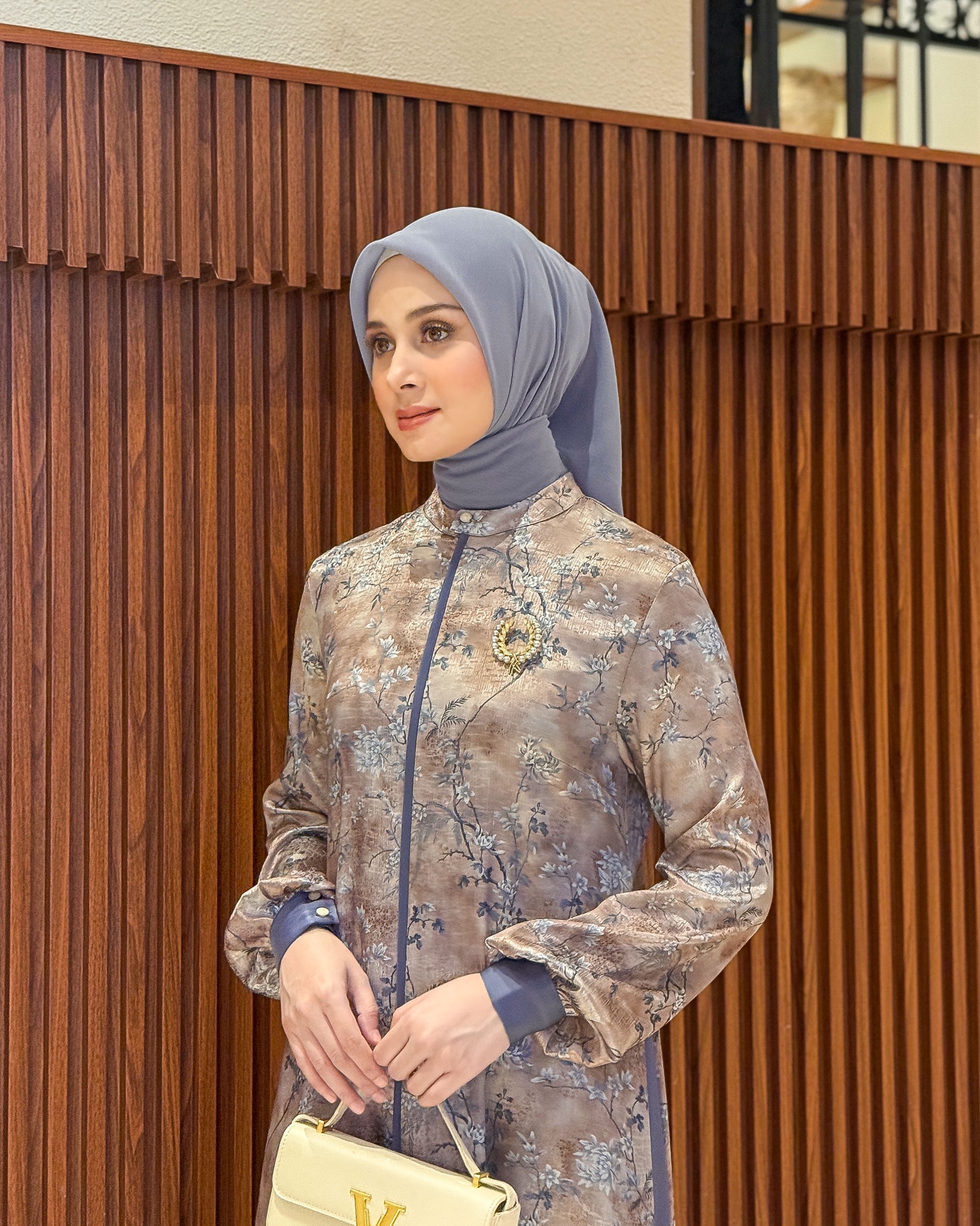 Lamia Dress (Blue Mauve)