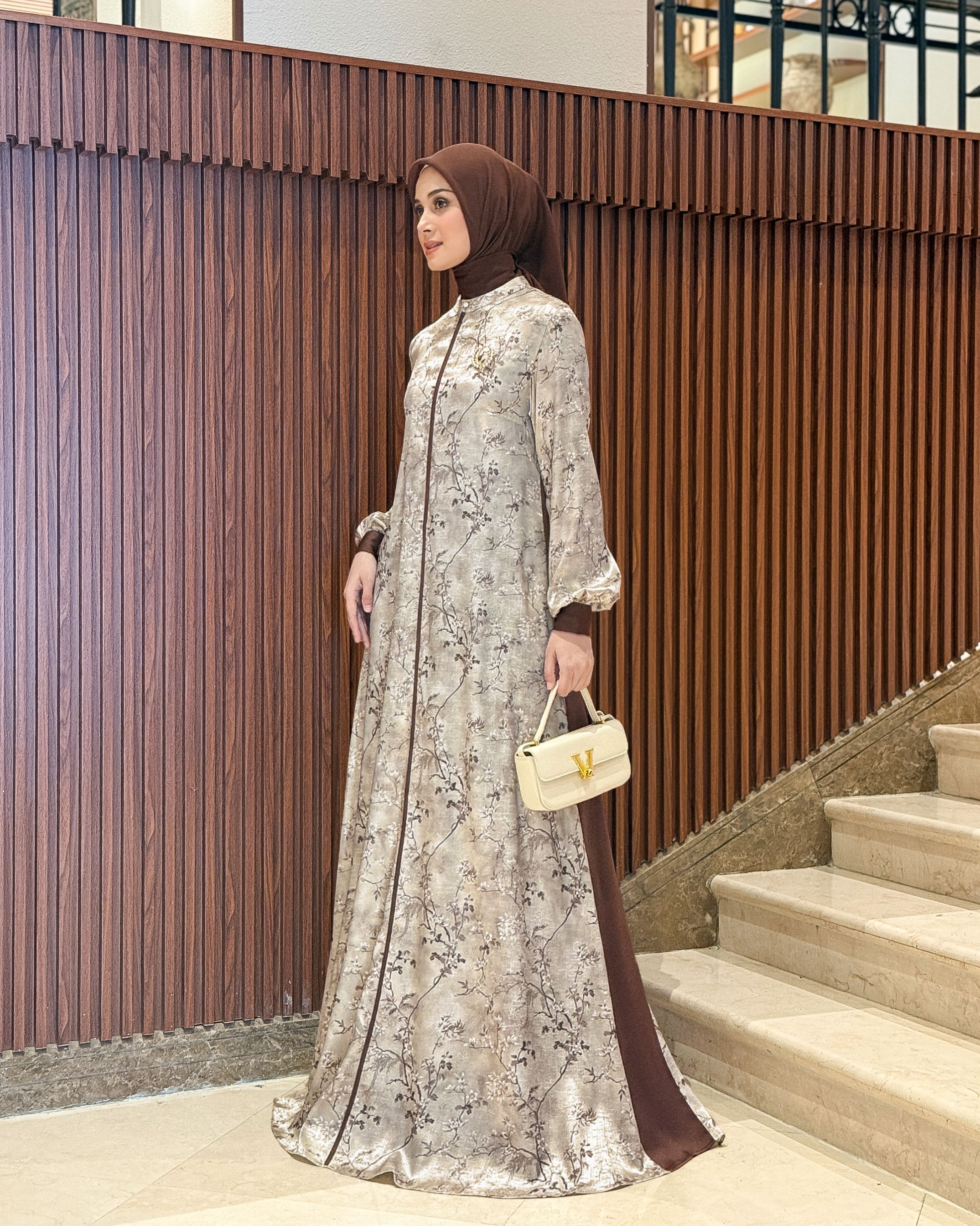 Lamia Dress (Silver Brown)