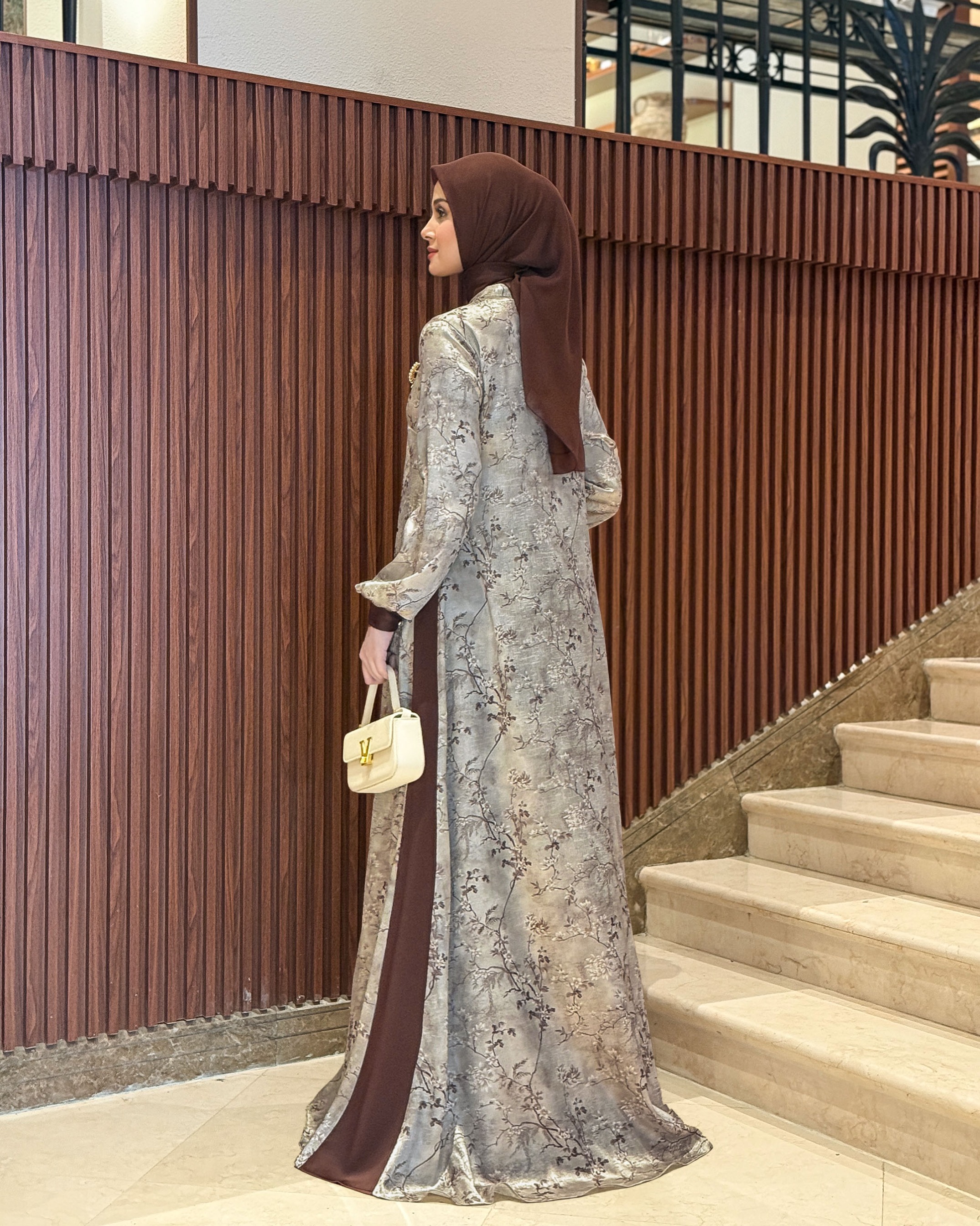 Lamia Dress (Silver Brown)