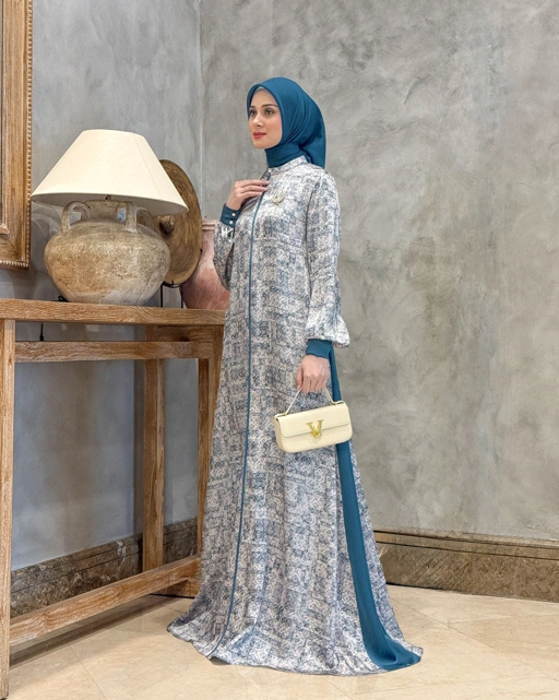 Lamia Dress (Teal Blue)