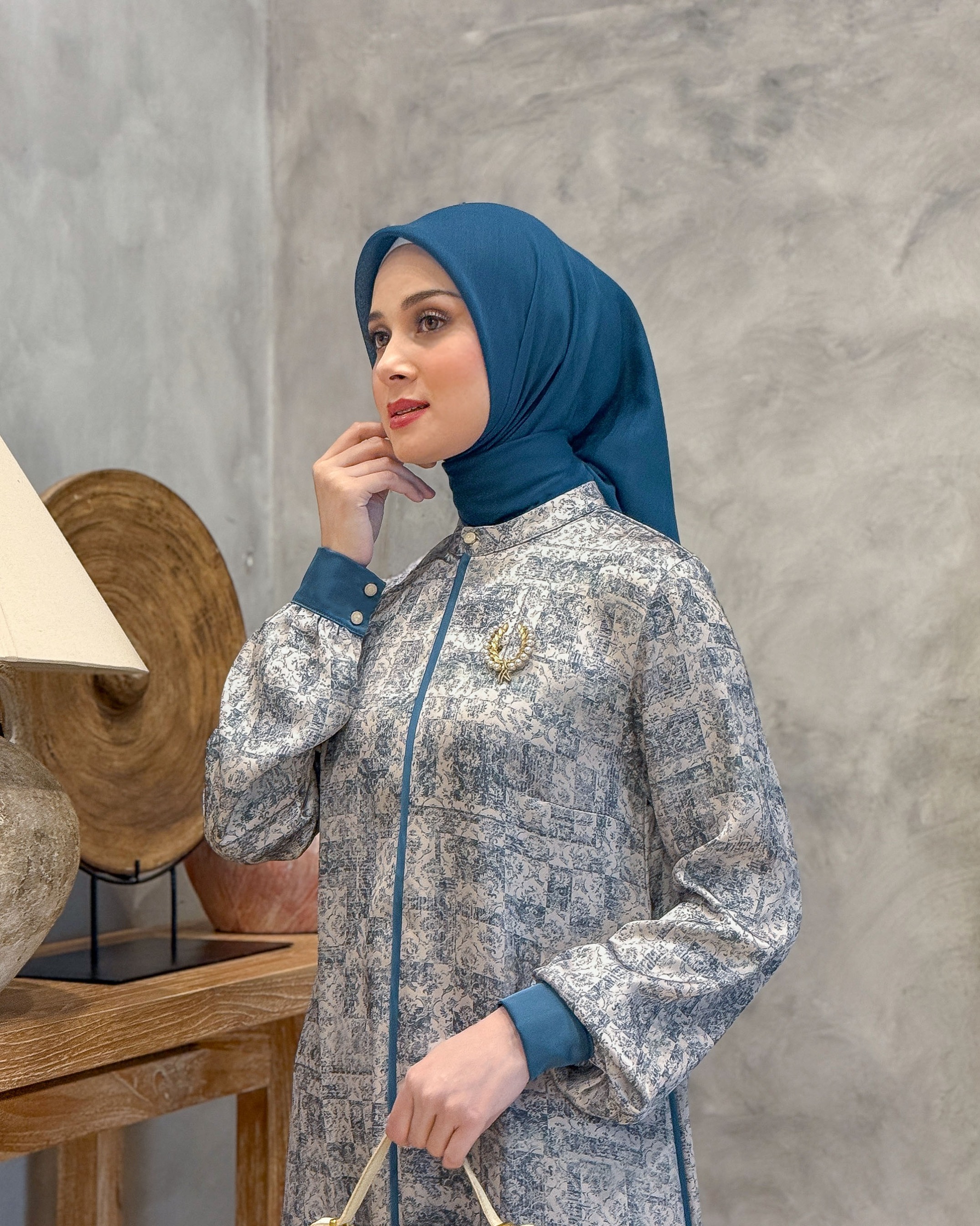 Lamia Dress (Teal Blue)