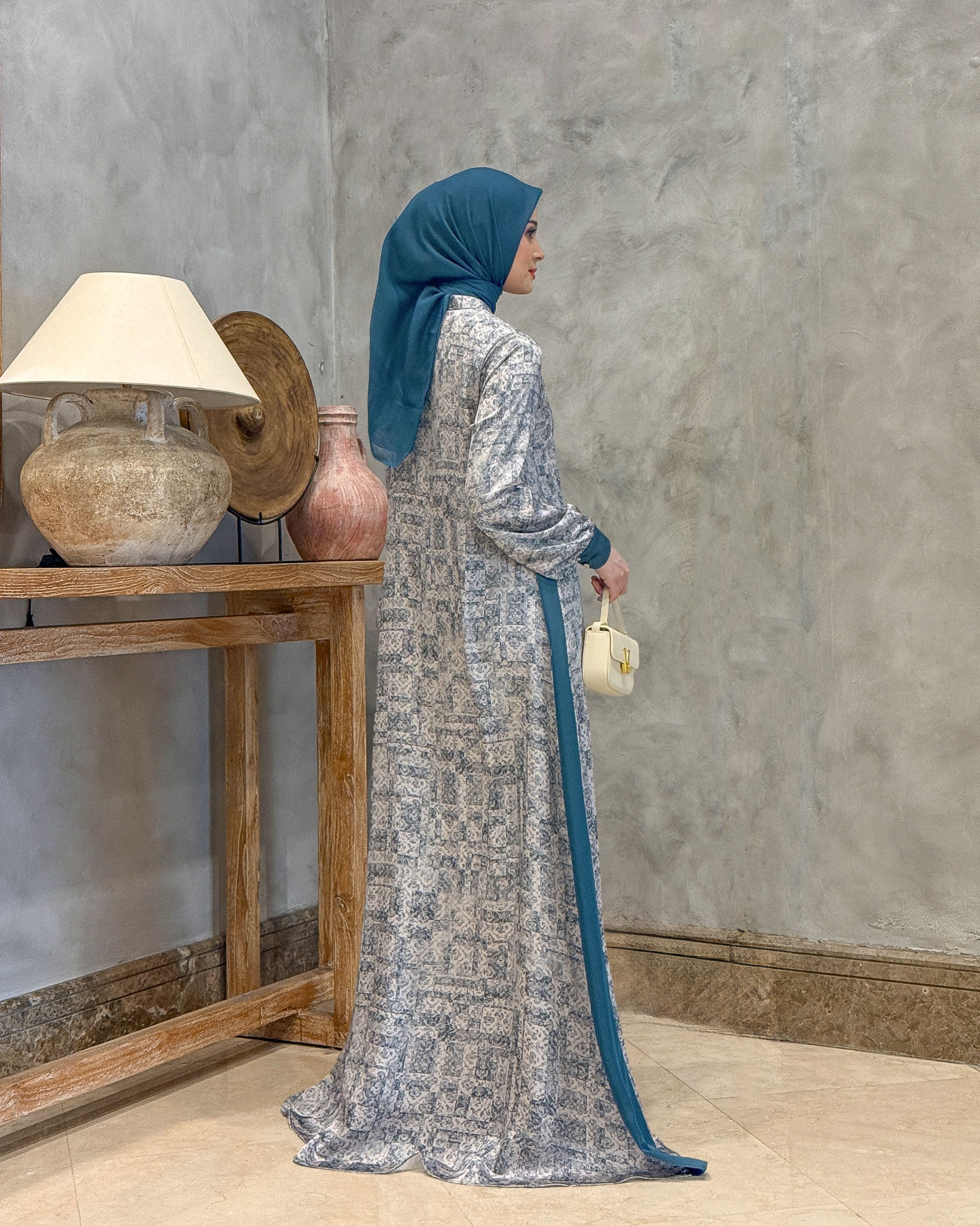 Lamia Dress (Teal Blue)