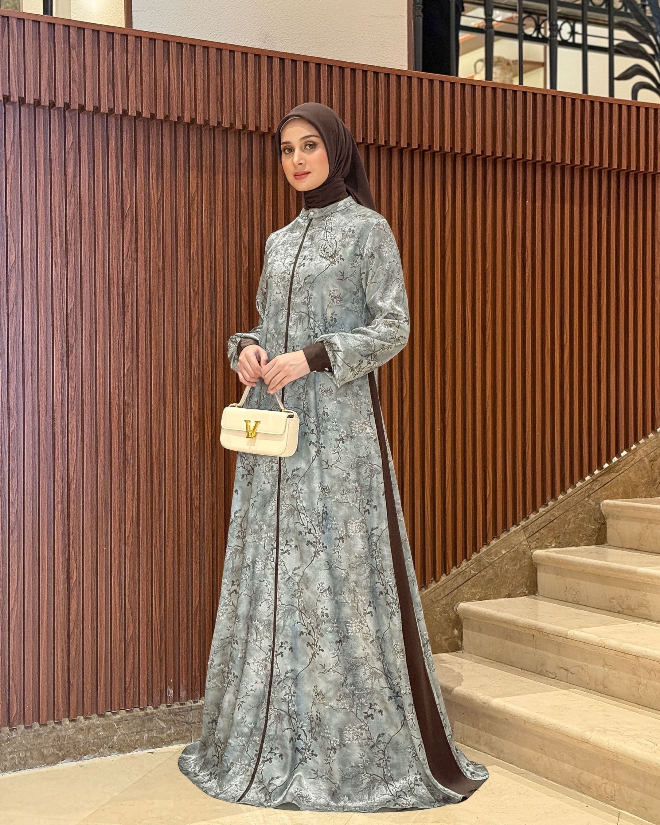 Lamia Dress (Wardah Espresso)