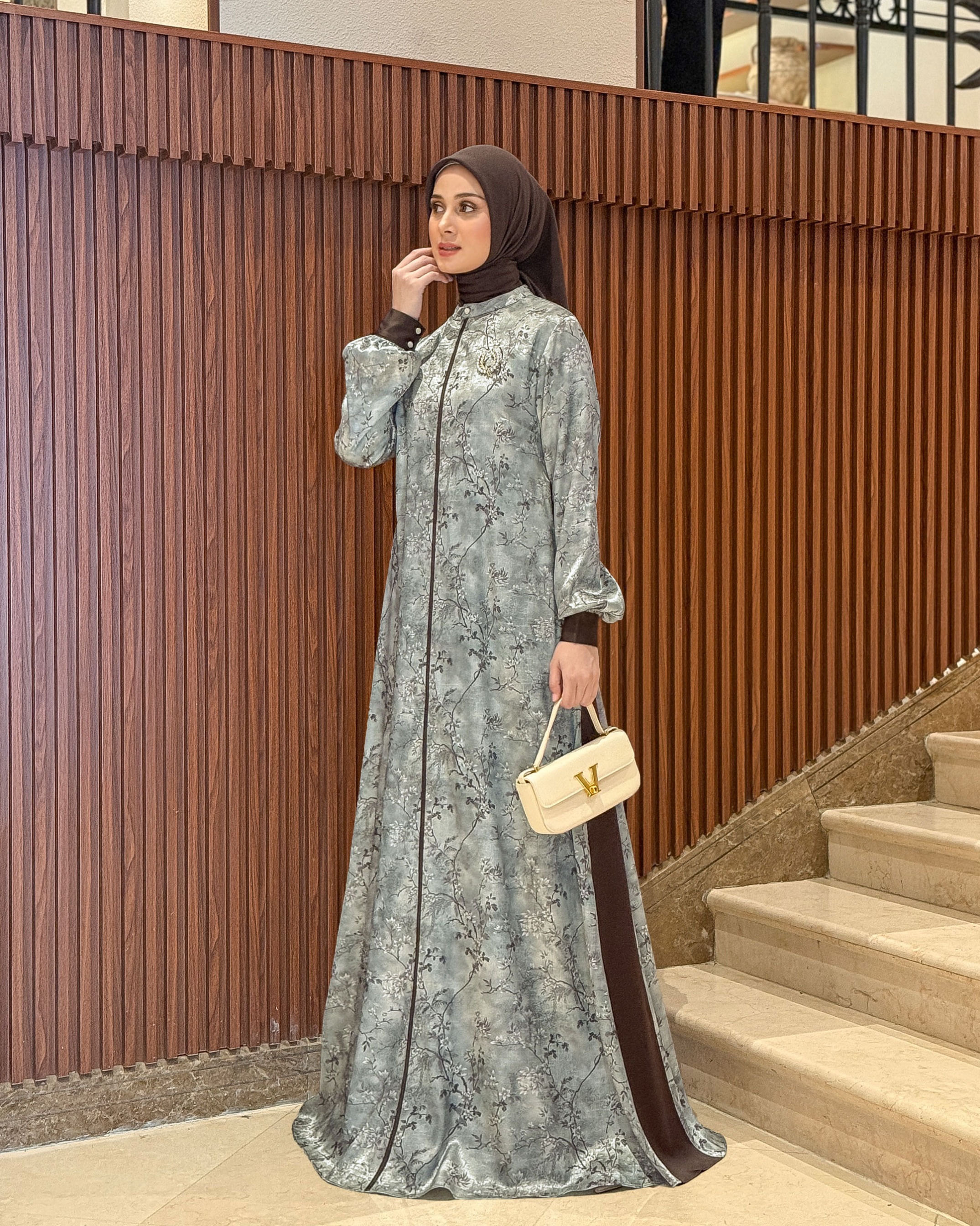 Lamia Dress (Wardah Espresso)