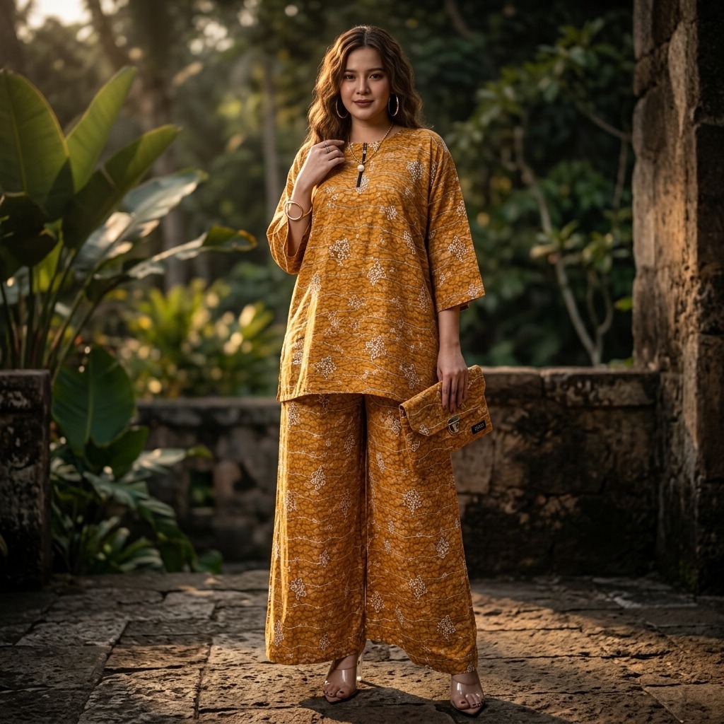Stelan Kulot Rayon Priyanka Anggrek Series
