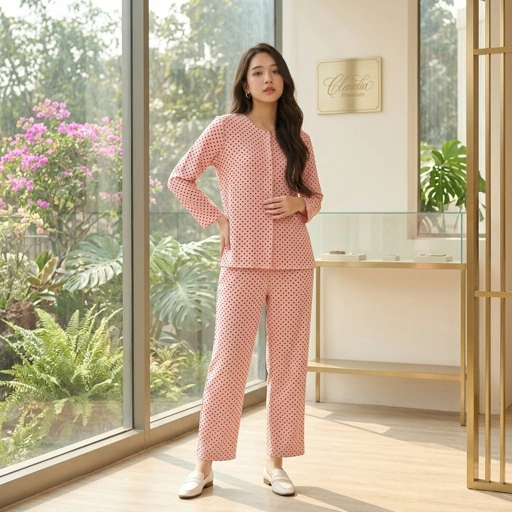 Piyama/oneset Wanita Premium Claudia AP6560 by Priyanka