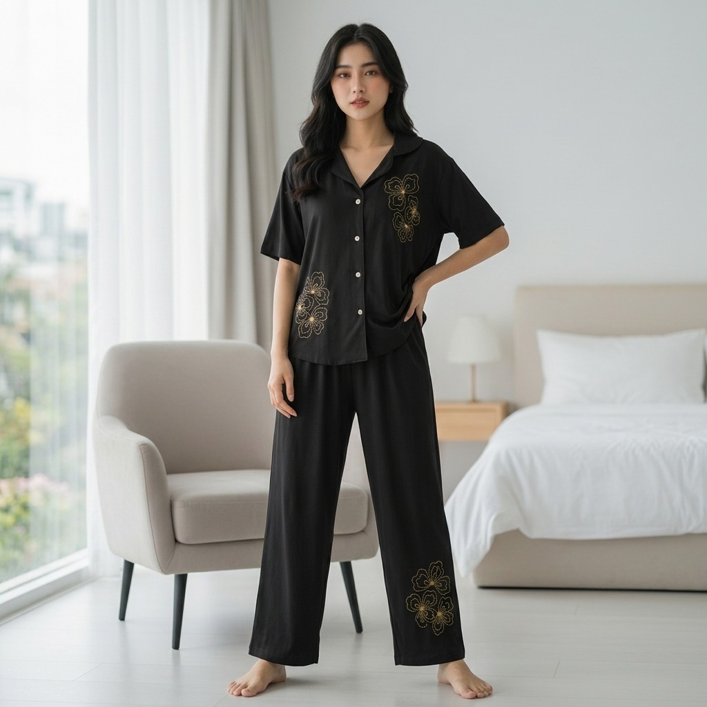 Melia Set - Setelan Piyama One Set By Priyanka 