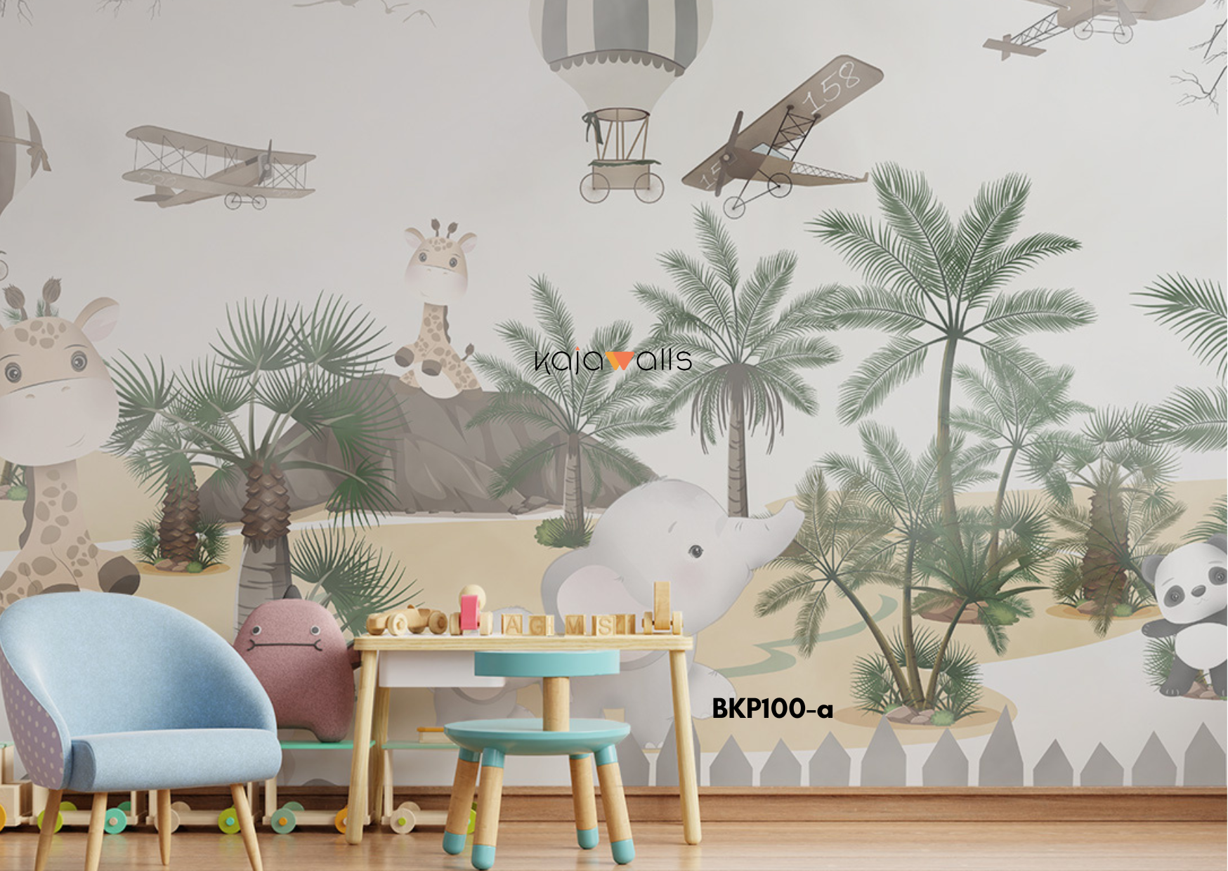 ANIMALS Kids Wallpaper Mural (part 1)