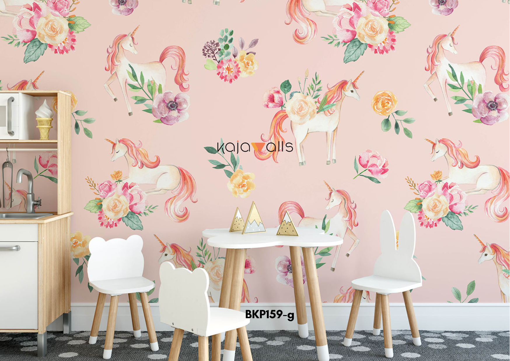 GIRLS THEME Kids Wallpaper Mural (part 1)