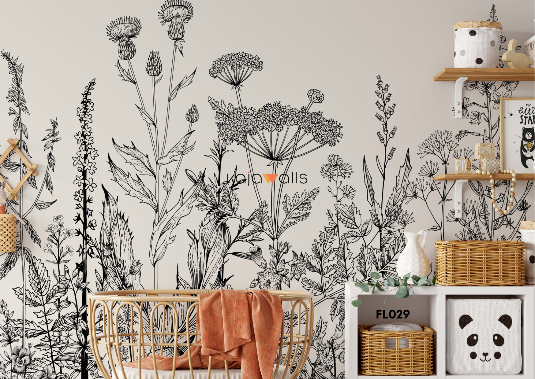 FLORAL Wallpaper Mural (part 1)