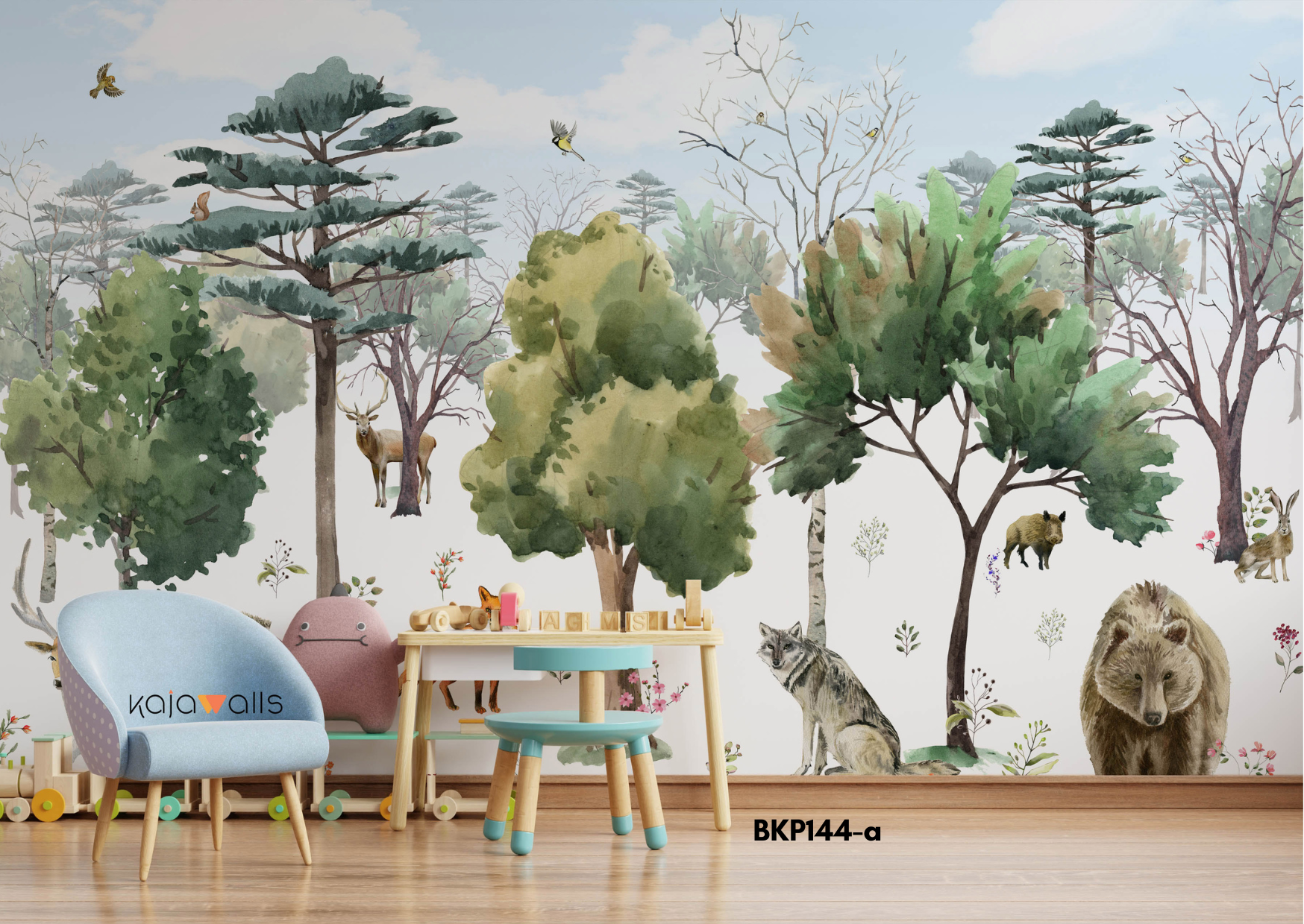 ANIMALS Kids Wallpaper Mural (part 1)