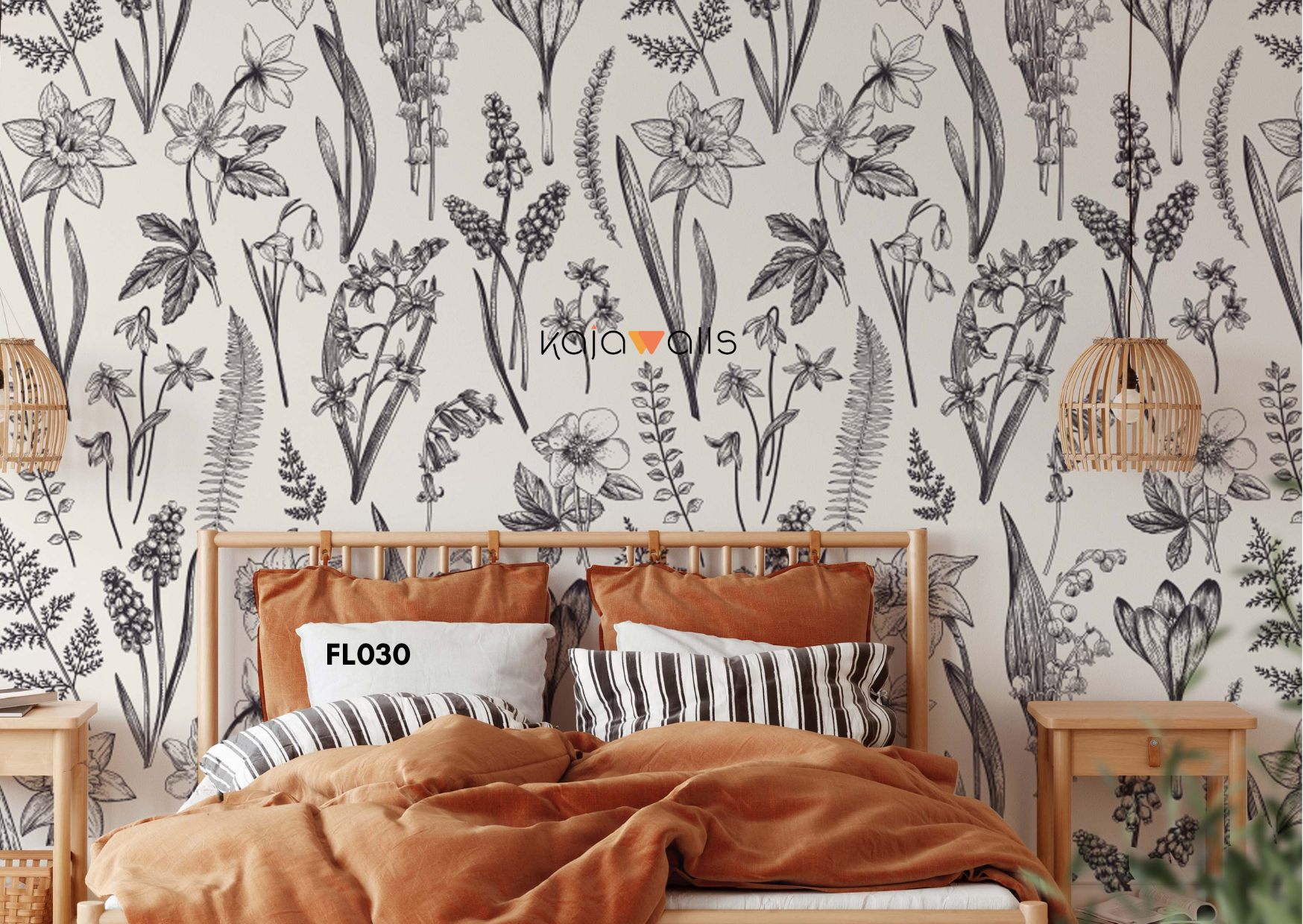FLORAL Wallpaper Mural (part 1)