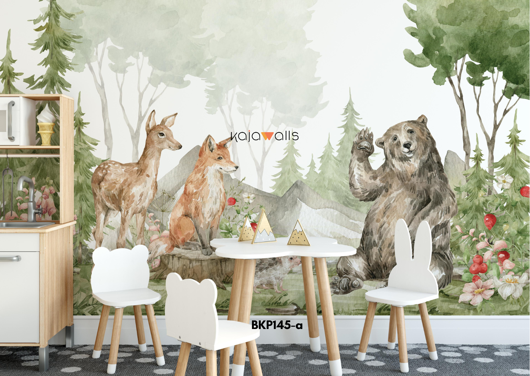ANIMALS Kids Wallpaper Mural (part 1)