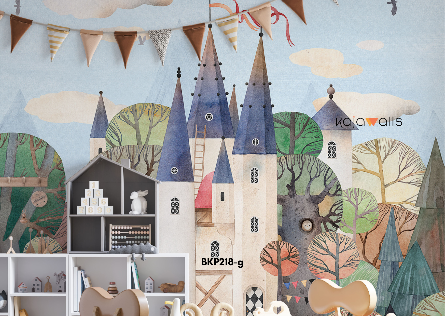 GIRLS THEME Kids Wallpaper Mural (part 1)