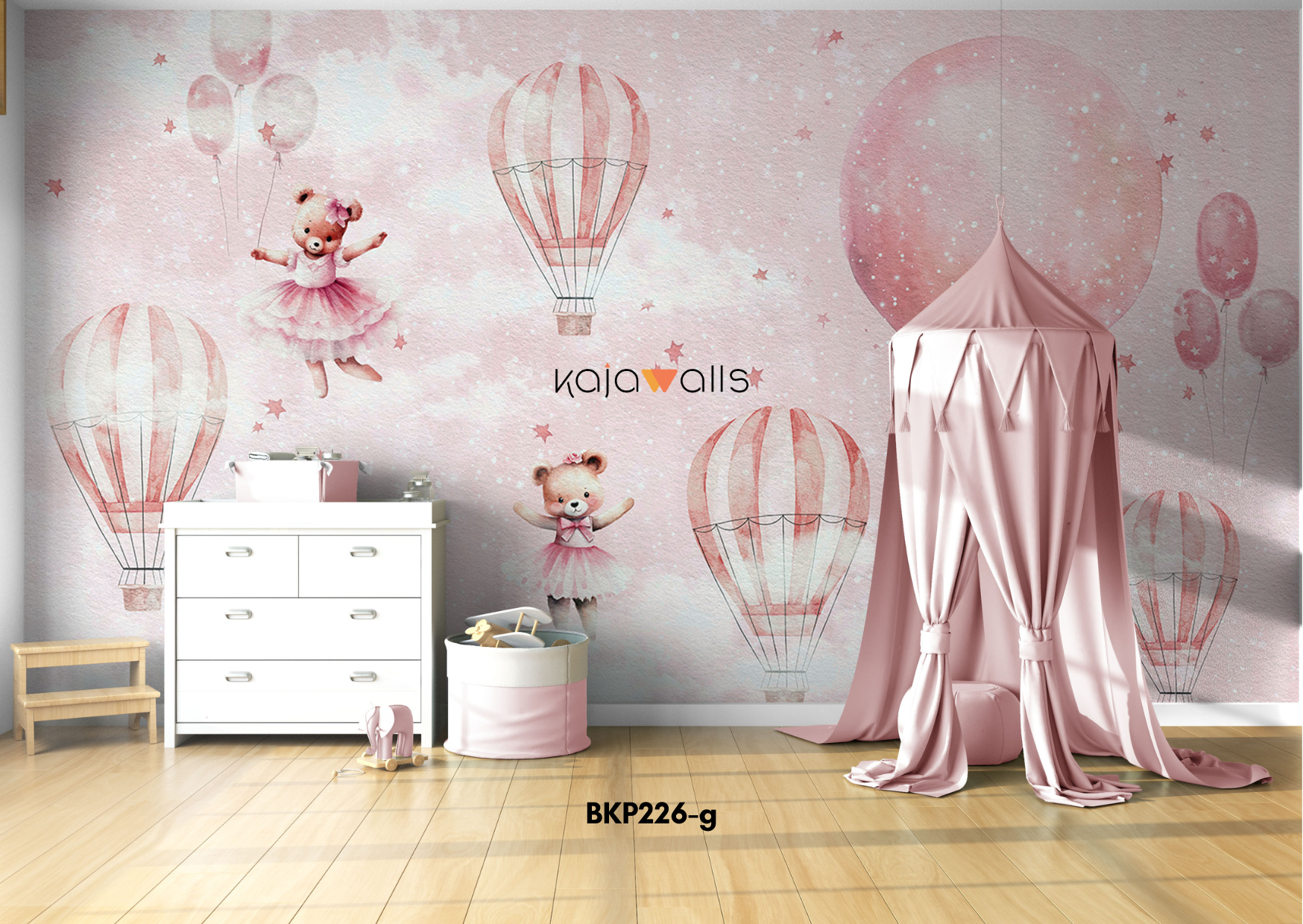 GIRLS THEME Kids Wallpaper Mural (part 1)