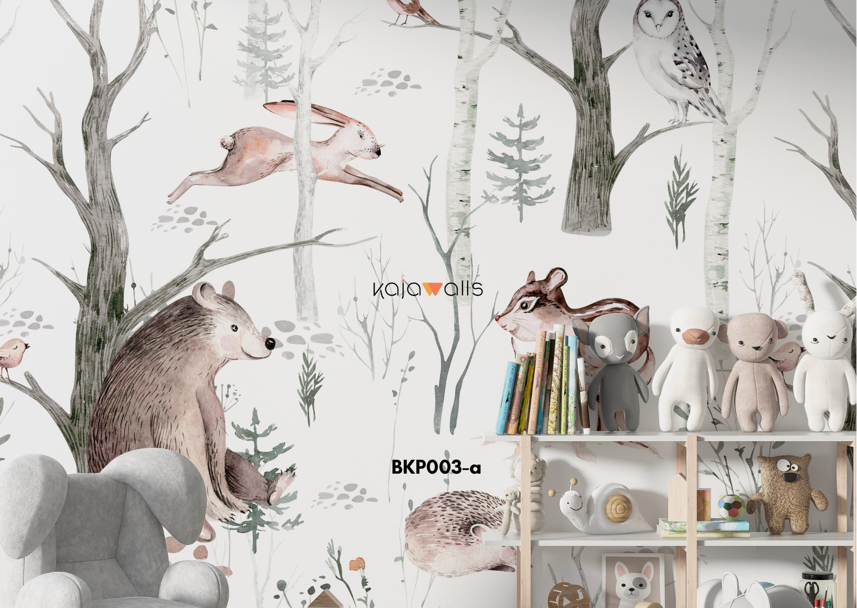 ANIMALS Kids Wallpaper Mural (part 1)