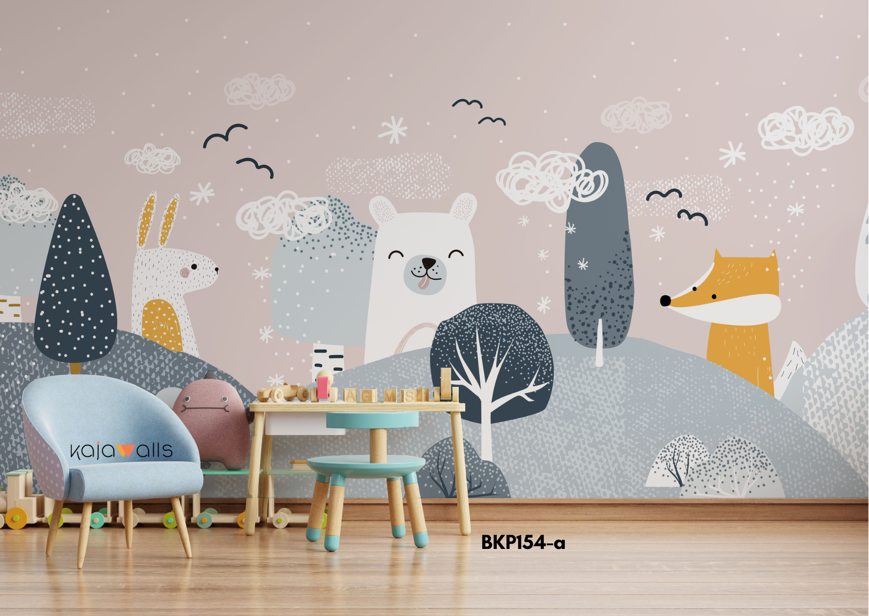 ANIMALS Kids Wallpaper Mural (part 1)