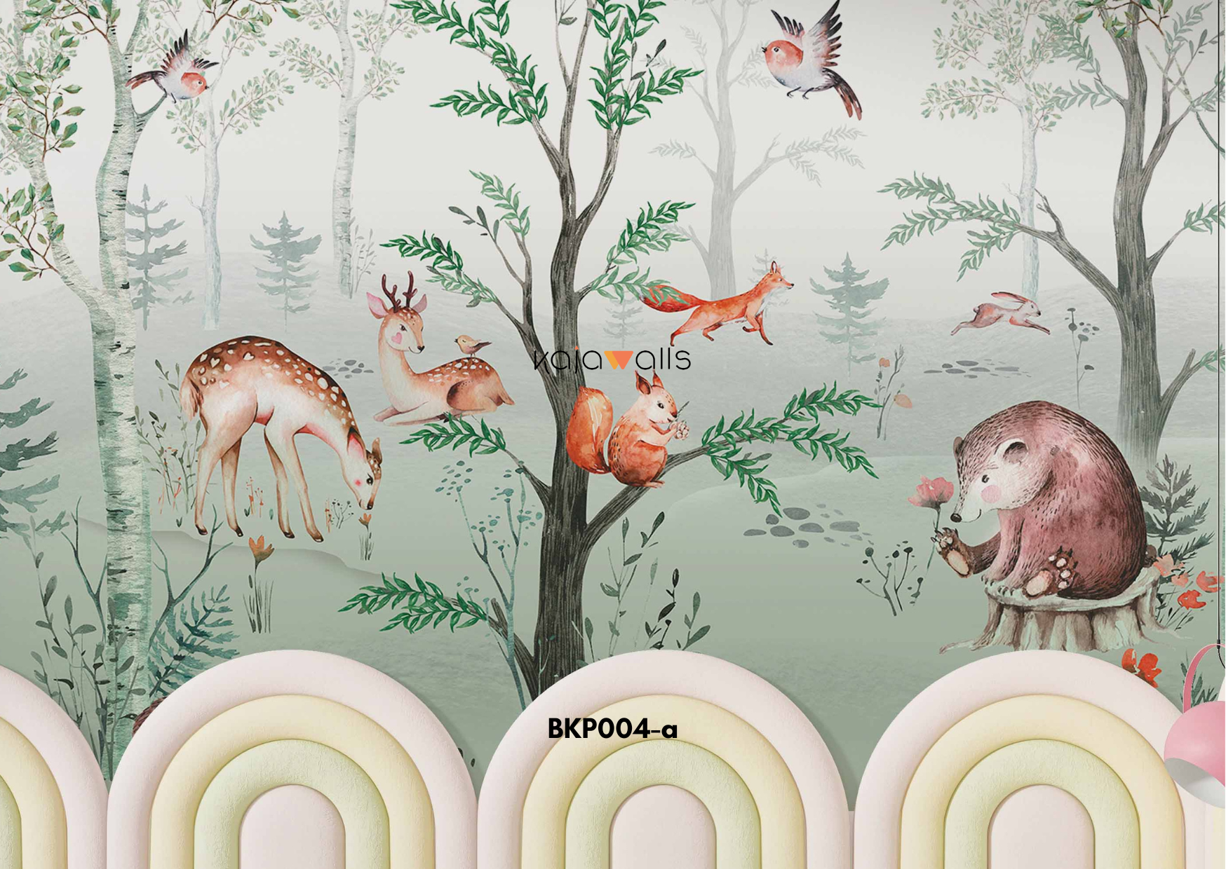 ANIMALS Kids Wallpaper Mural (part 1)