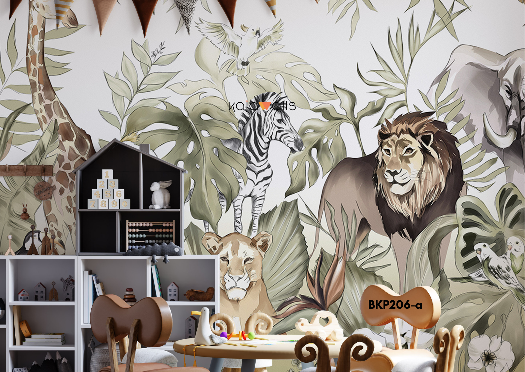 ANIMALS Kids Wallpaper Mural (part 2)