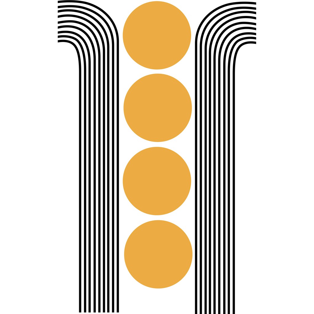 Arch Circle Minimalist Decal