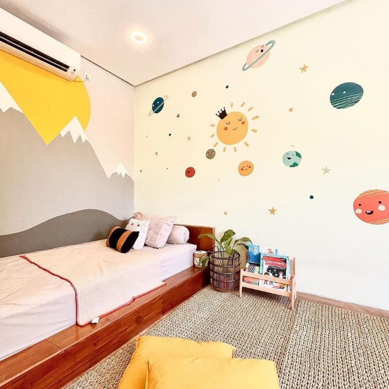 Cute Solar System Decal