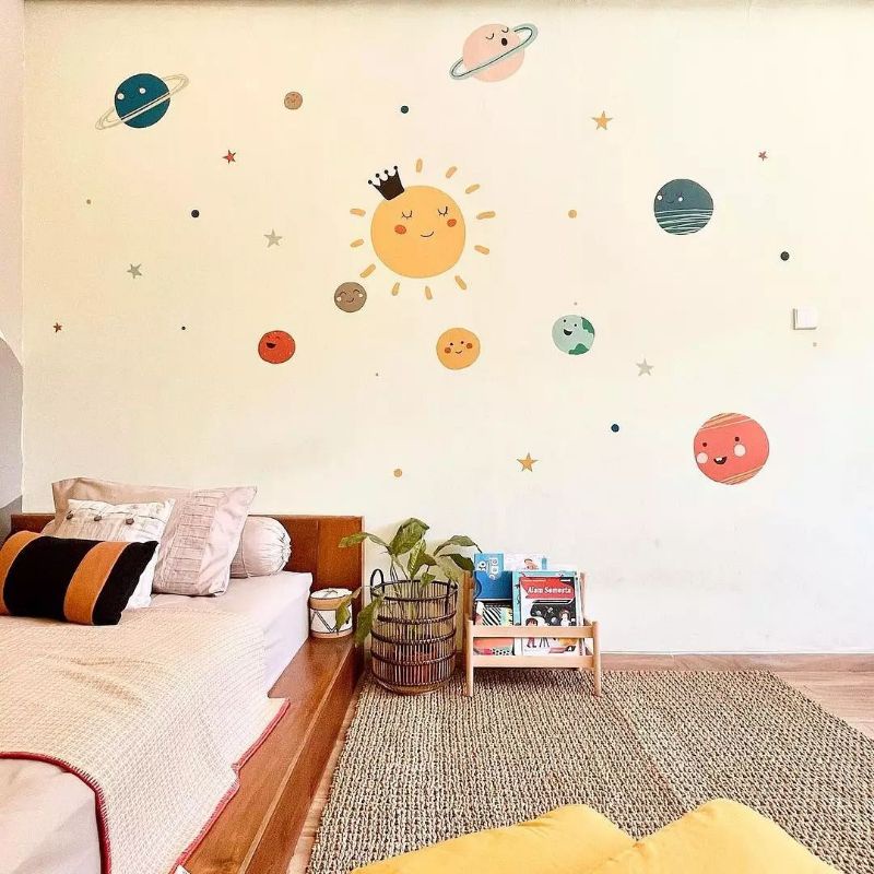 Cute Solar System Decal