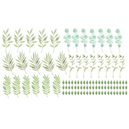 Scandinavian Leaves Decal