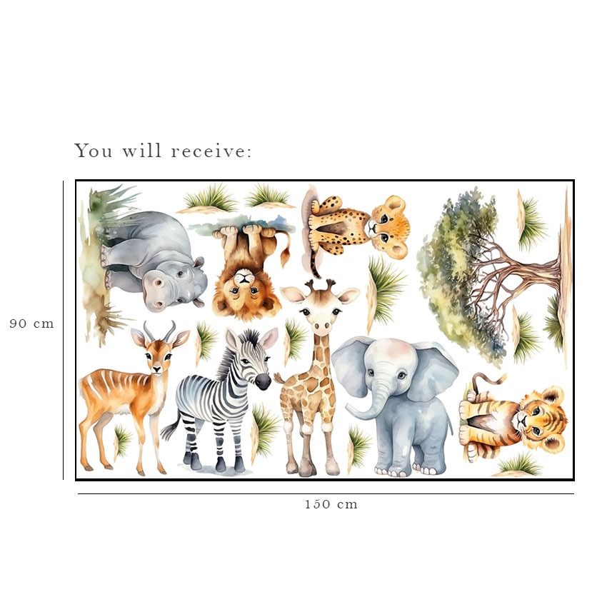 Adorable Safari Decal